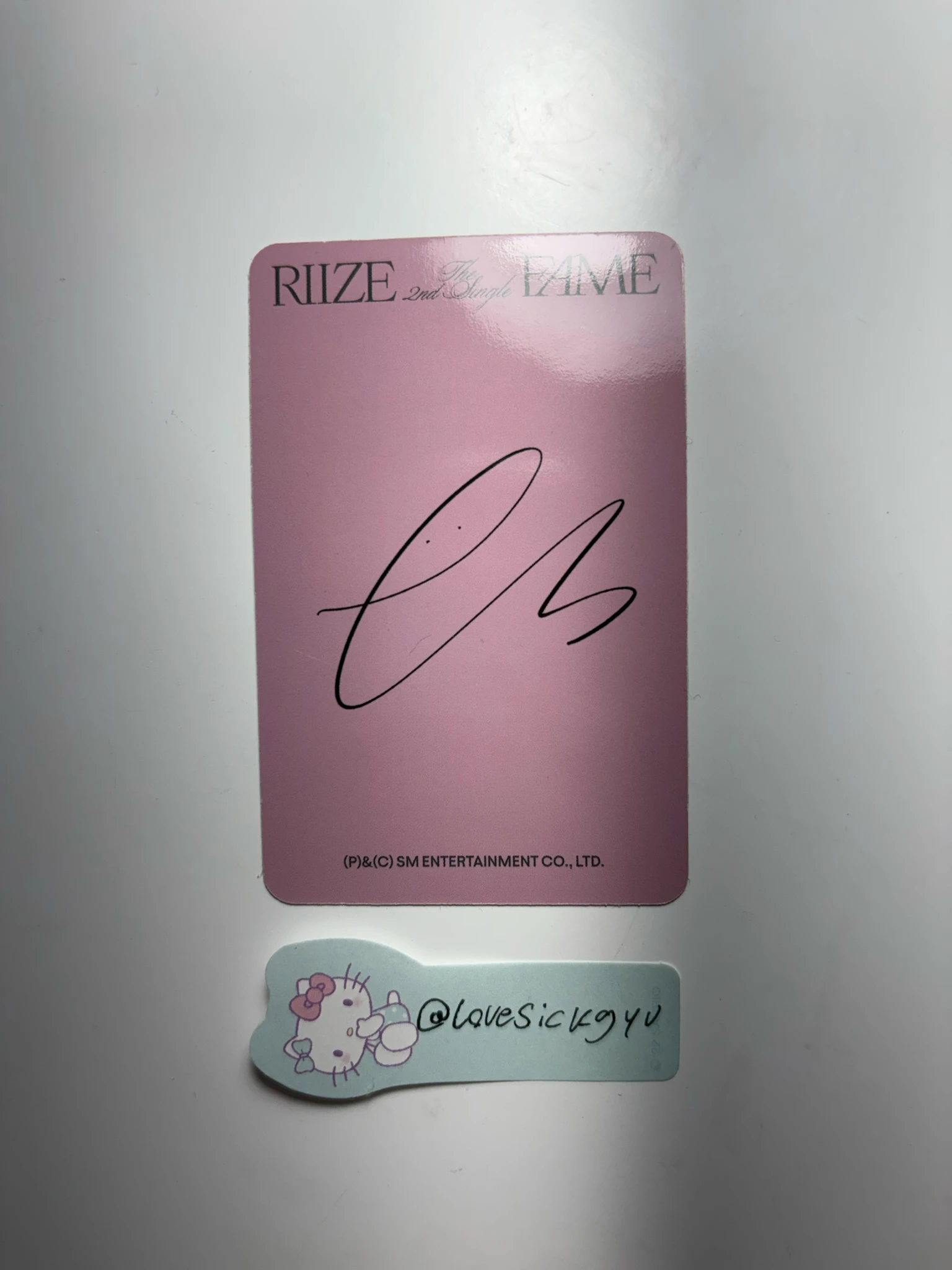 RIIZE  Eunseok RIIZE  - Eunseok - Fame Album target exclusive album photocard listing photo 2