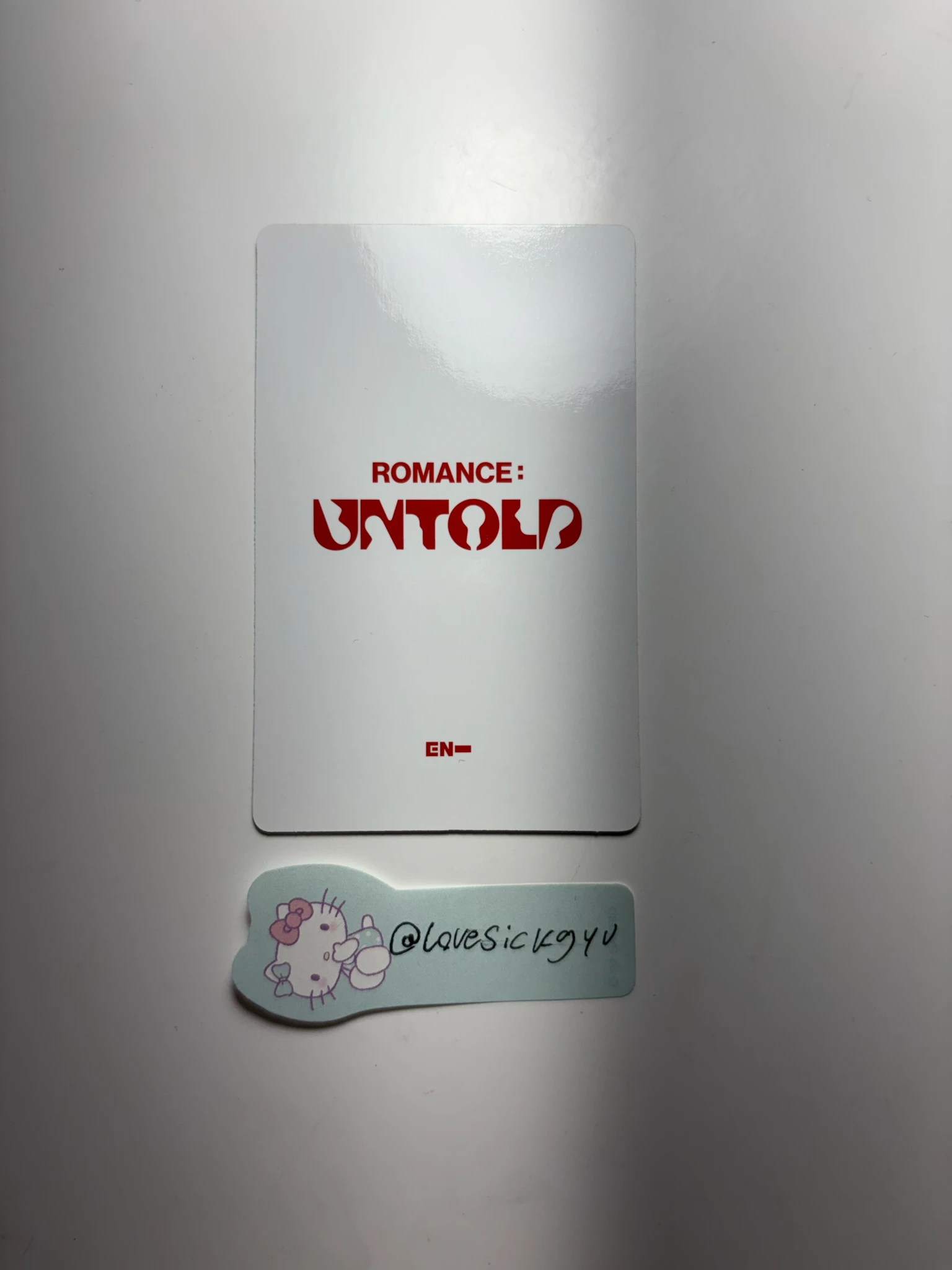 ENHYPEN Sunghoon ENHYPEN - Sunghoon - ROMANCE: UNTOLD Album korean album album photocard engene version A version listing photo 2