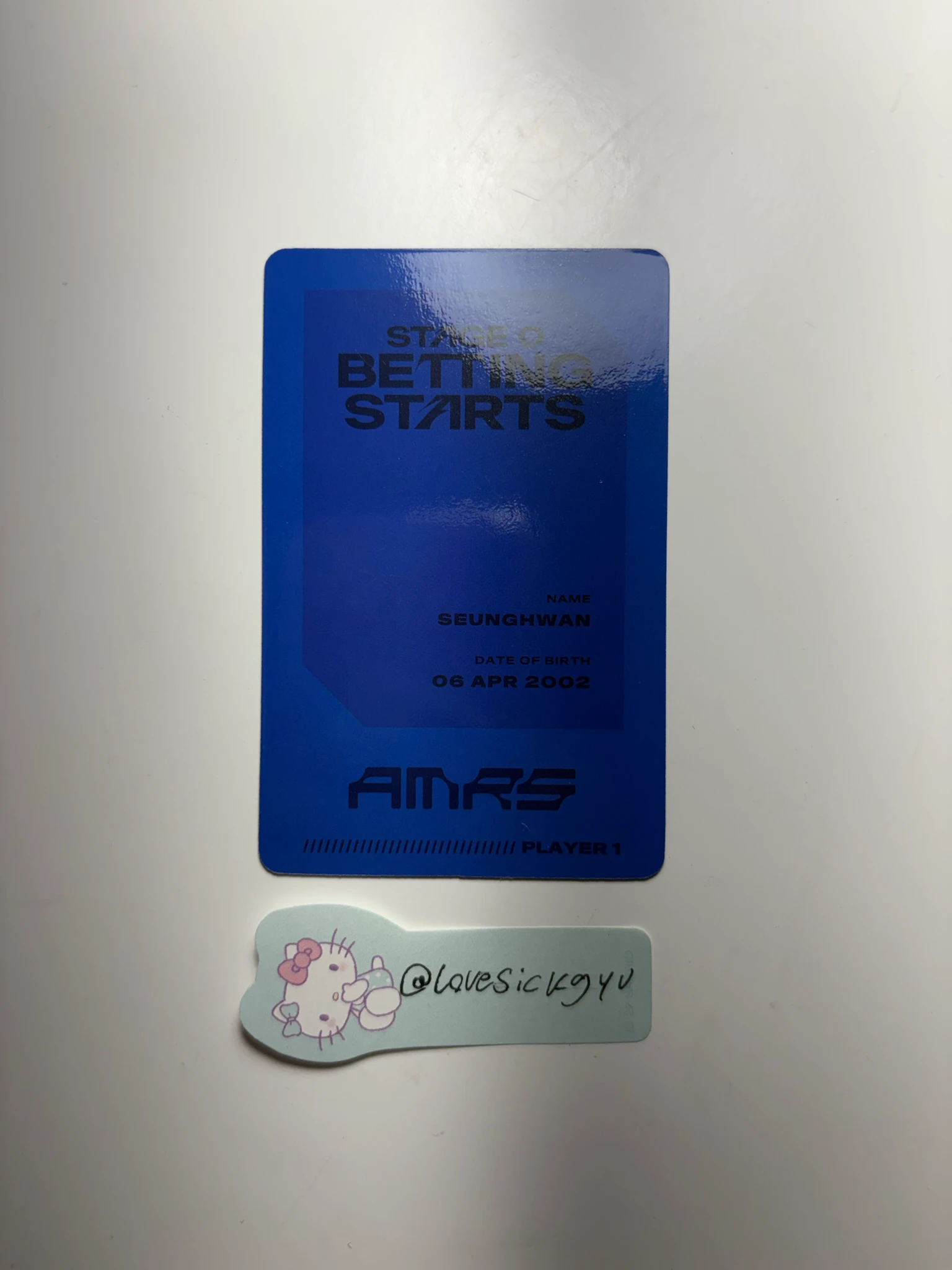 AIMERS Seunghwan AIMERS - Seunghwan - Stage 0. Betting Starts Album album photocard nemoz shop listing photo 2