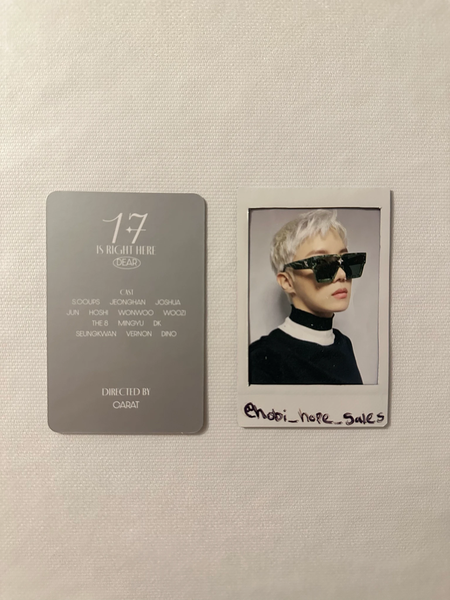 SEVENTEEN Jeonghan SEVENTEEN - Jeonghan - 17 IS RIGHT HERE Album listing photo 2