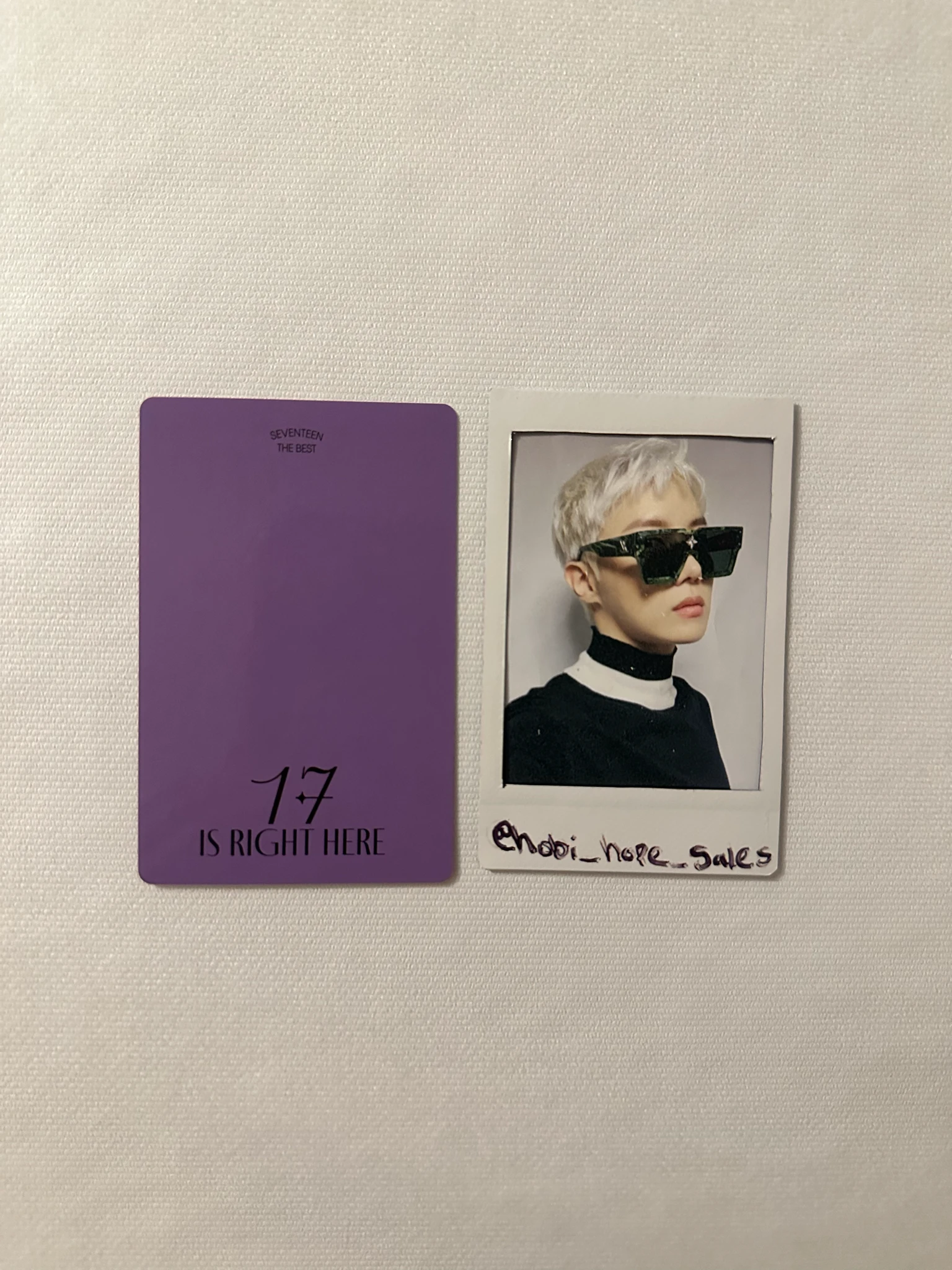 SEVENTEEN Jeonghan SEVENTEEN - Jeonghan - 17 IS RIGHT HERE Album photocard set listing photo 2