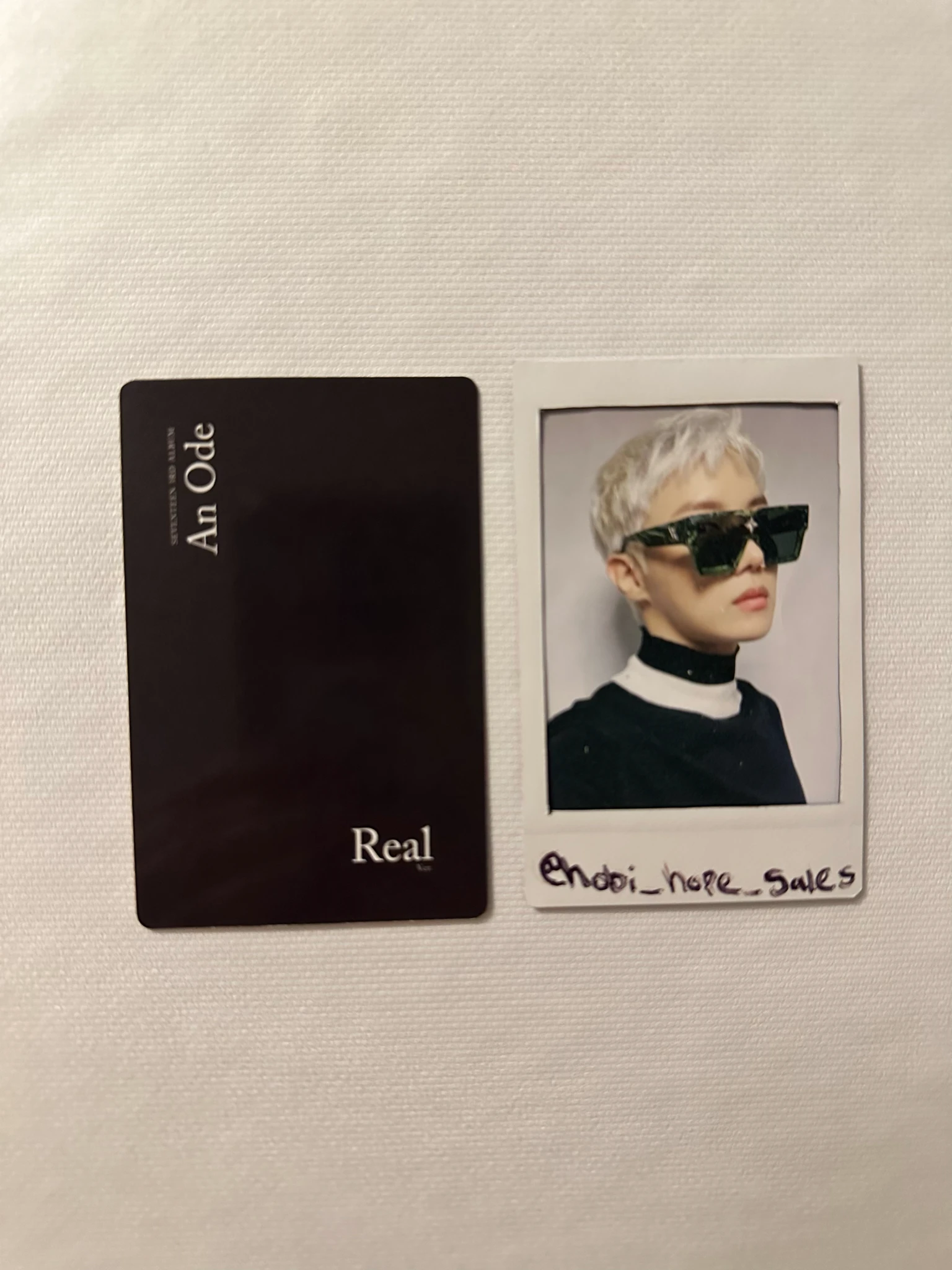 SEVENTEEN Hoshi SEVENTEEN - Hoshi - An Ode Album album photocard real version black back listing photo 2