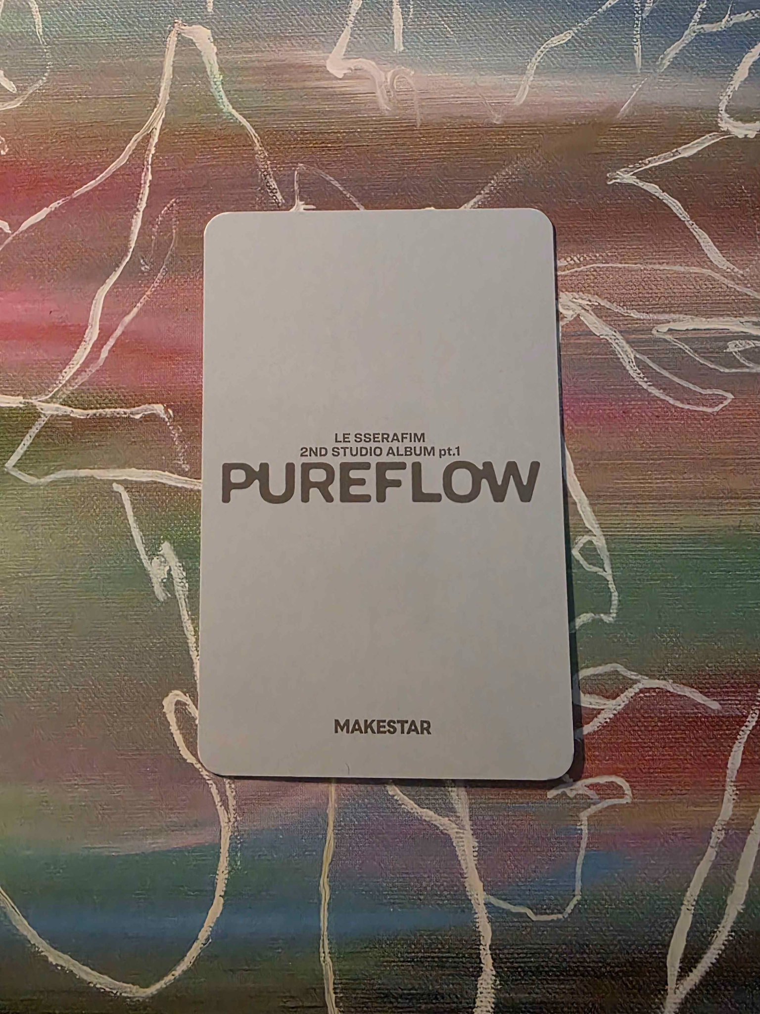 LE SSERAFIM Kim Chaewon LE SSERAFIM - Kim Chaewon - PUREFLOW pt.1 Album compact version makestar pob (pre-order benefit) listing photo 2