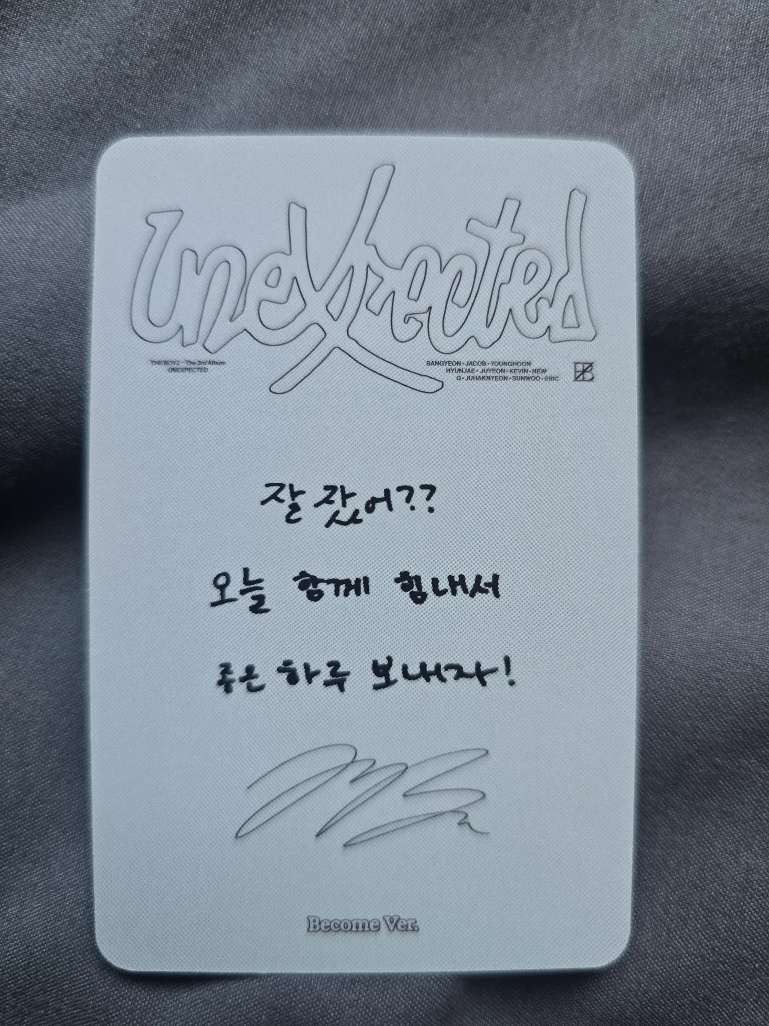 THE BOYZ Jacob THE BOYZ - Jacob - Unexpected Album album photocard become version listing photo 2
