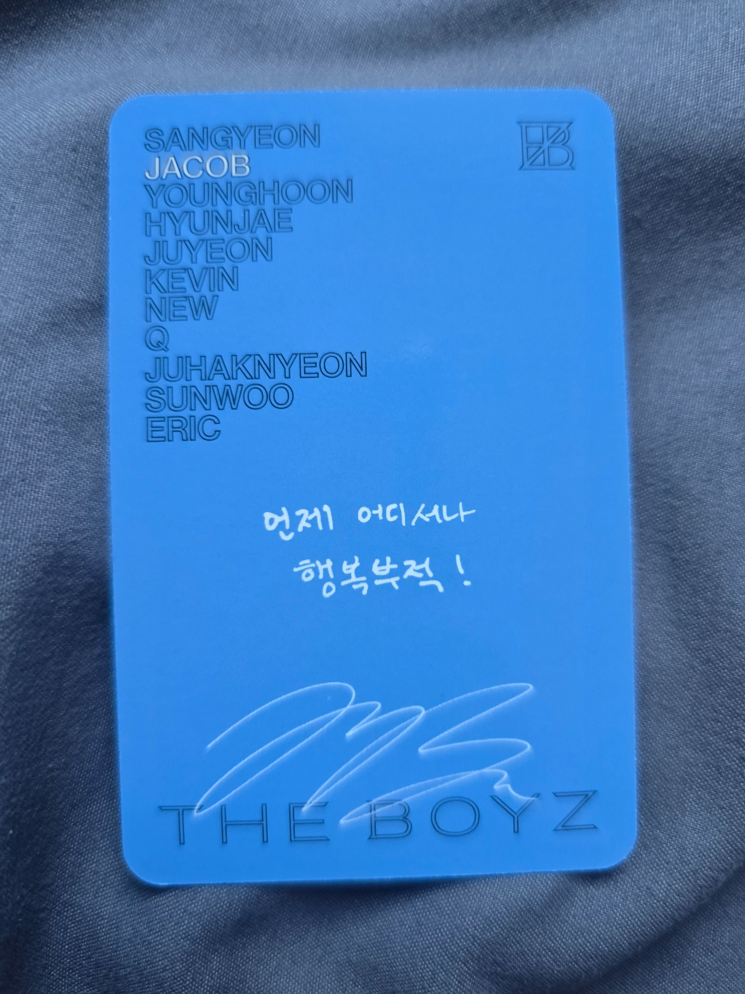 THE BOYZ Jacob THE BOYZ - Jacob - Unexpected Album begin version album photocard listing photo 2