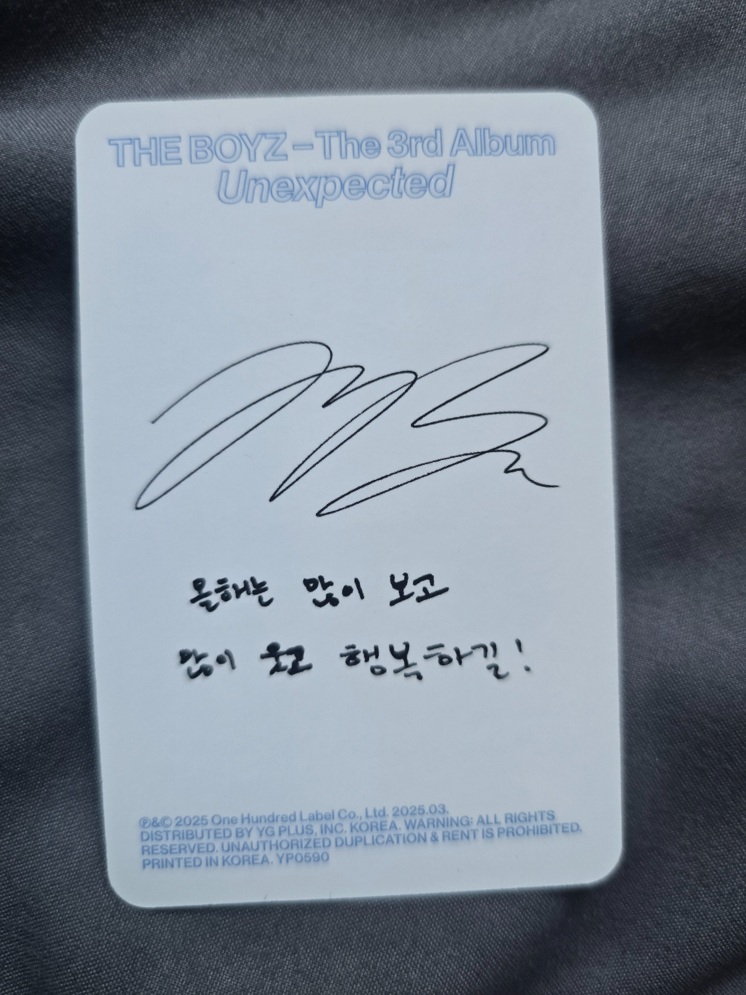 THE BOYZ Jacob THE BOYZ - Jacob - Unexpected Album begin version album photocard listing photo 2