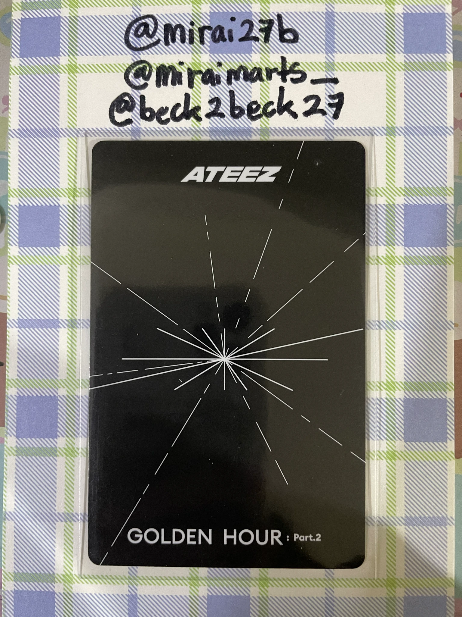 ATEEZ Seonghwa ATEEZ - Seonghwa - Golden Hour : Part 2 Album album photocard digipack version listing photo 2