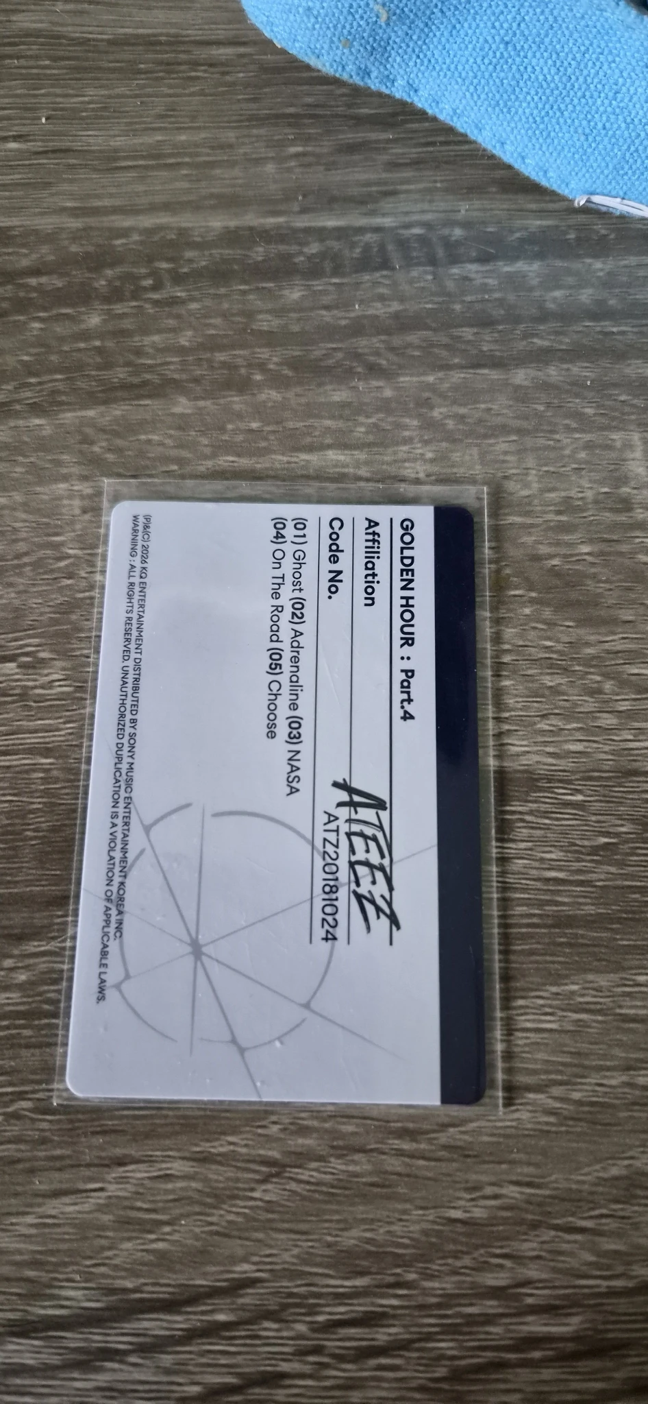 ATEEZ Hongjoong ATEEZ - Hongjoong - Golden Hour : Part.4 Album diary version listing photo 2