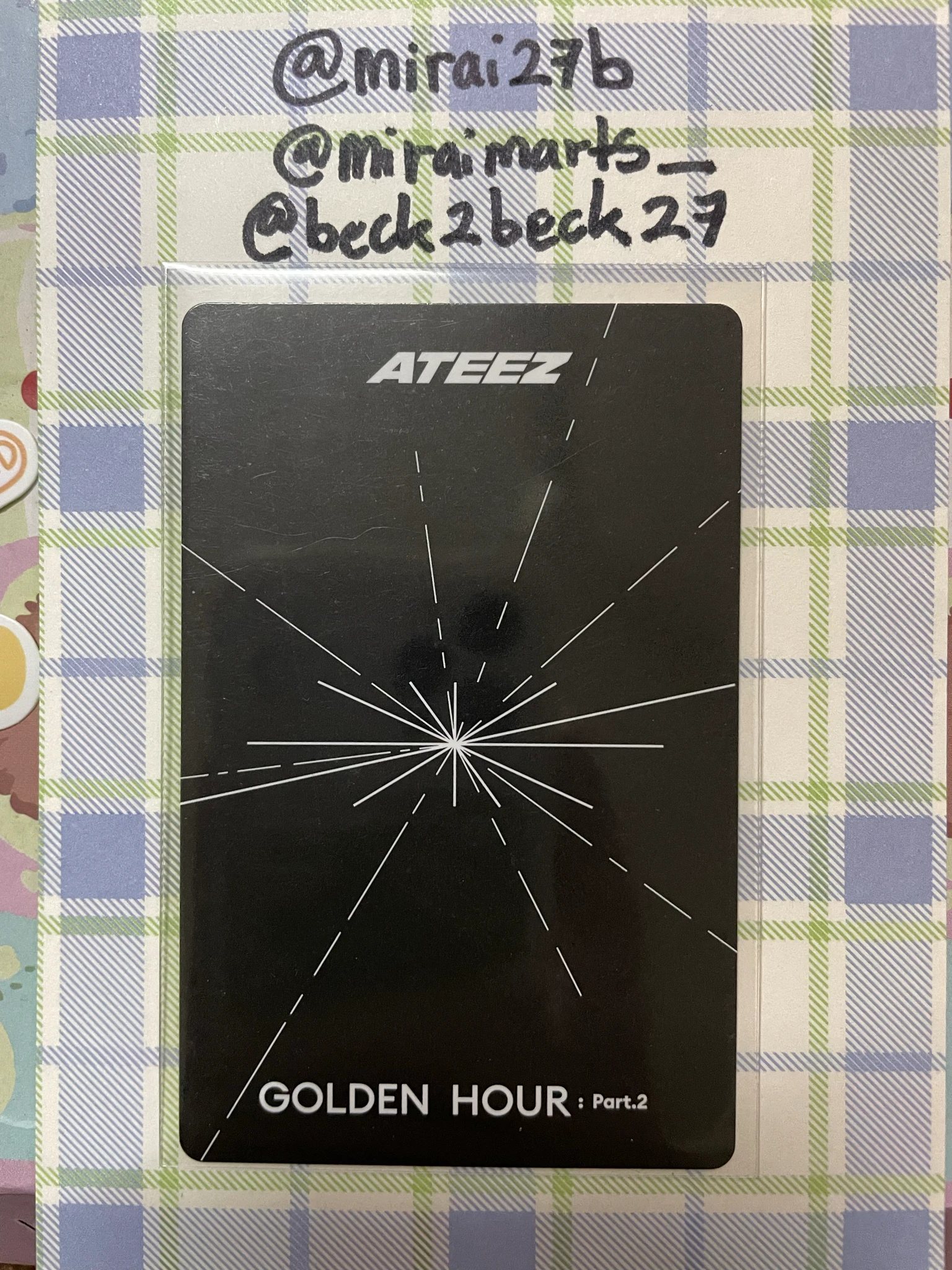 ATEEZ Yunho ATEEZ - Yunho - Golden Hour : Part 2 Album album photocard digipack version listing photo 2