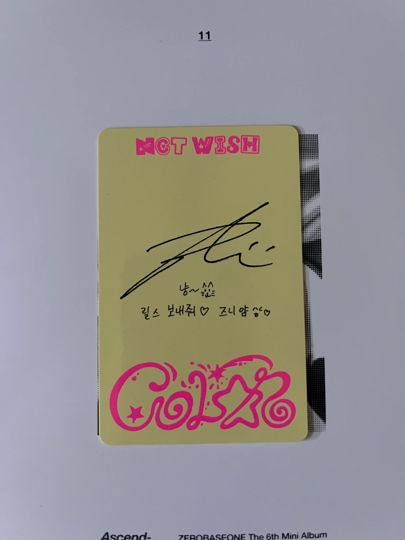 NCT WISH Riku NCT Wish - Riku - COLOR Album album photocard jewel case version listing photo 2