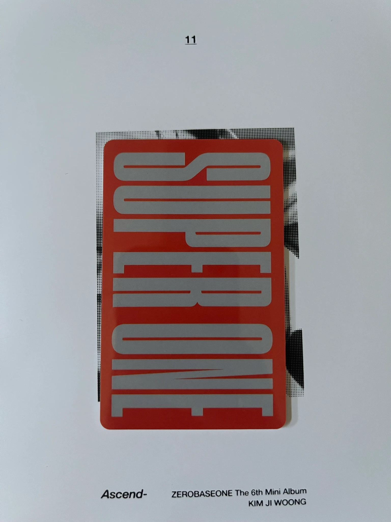 SuperM Kai SuperM - Kai - Super One Album album photocard id card listing photo 2