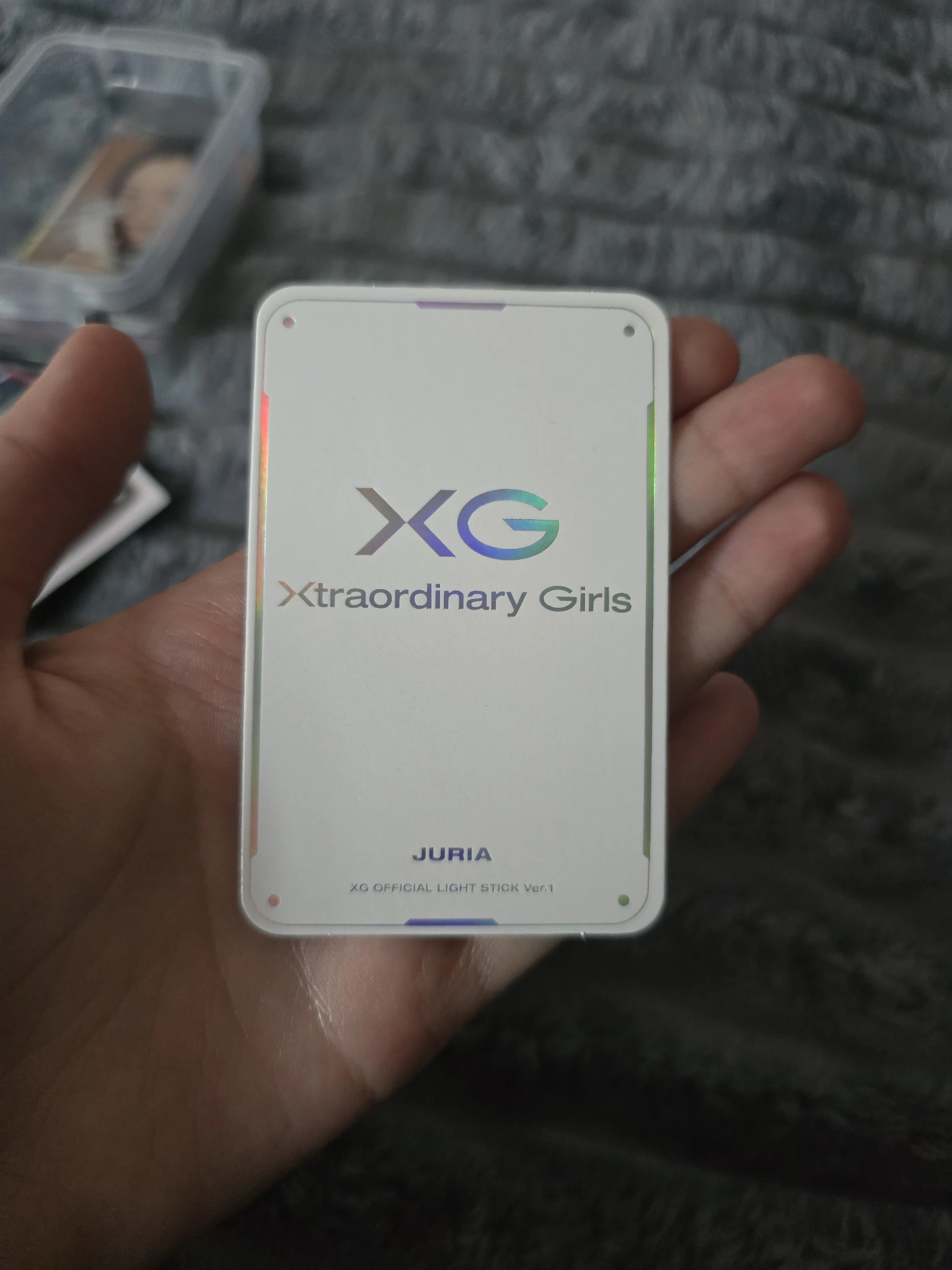 XG JURIA XG - JURIA - XG Official Light Stick Ver. 1 Other lightstick merch photocard listing photo 2