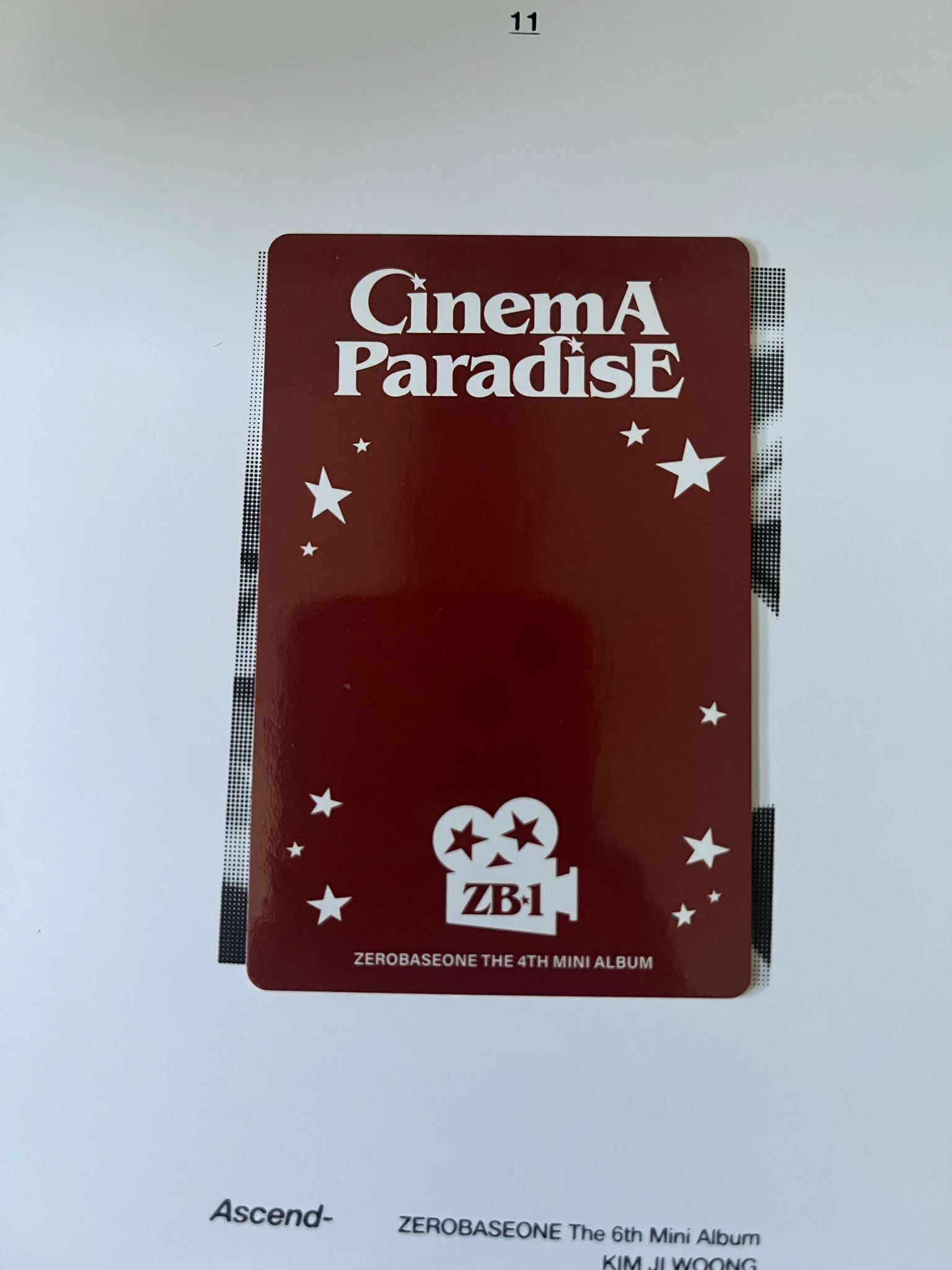 ZEROBASEONE ZEROBASEONE - Gyuvin & Gunwook - Cinema Paradise Album zerose version album photocard unit photocard listing photo 2