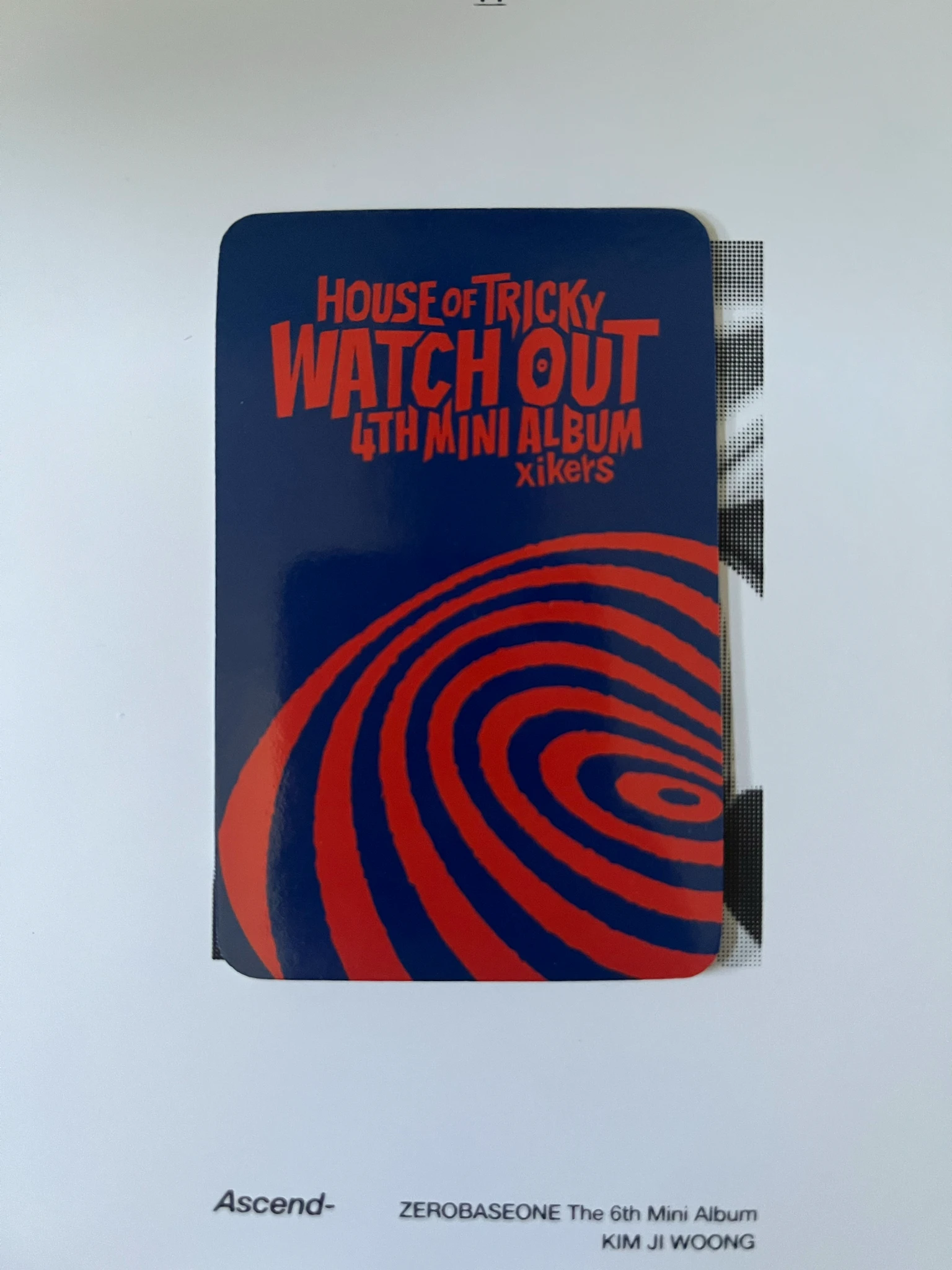 xikers Xikers - Junmin & Yechan & Sumin - HOUSE OF TRICKY : WATCH OUT Album pop-up store trading card version 1 listing photo 2