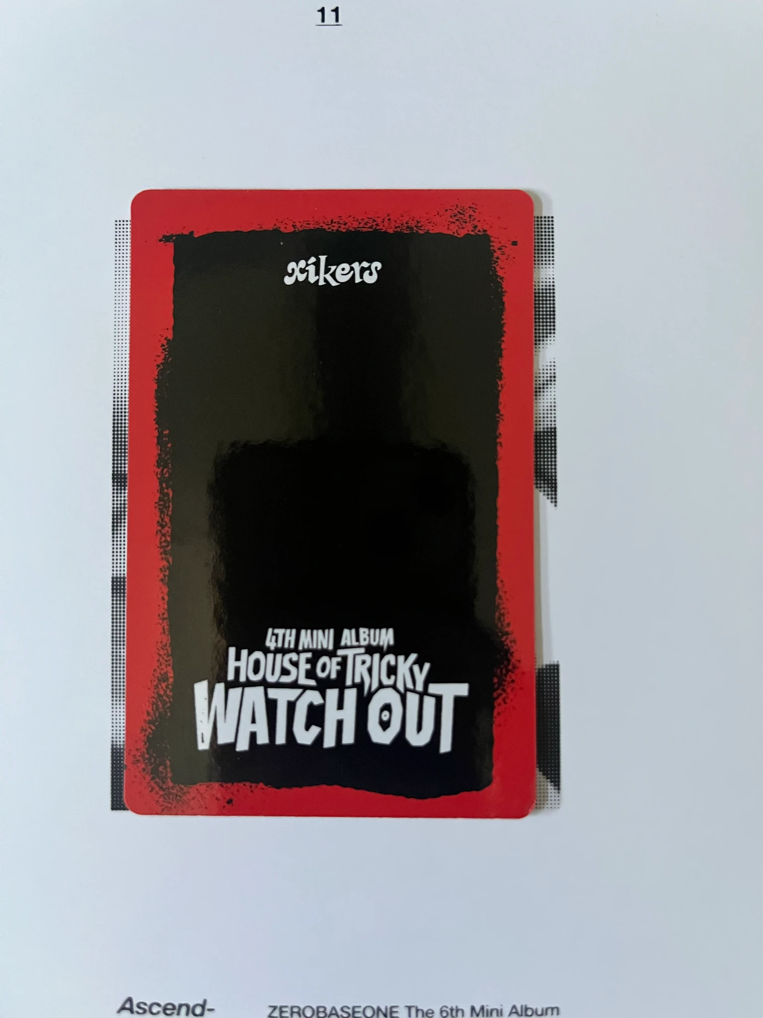 xikers Seeun Xikers - Hyunwoo - HOUSE OF TRICKY : WATCH OUT Album album photocard X version listing photo 2
