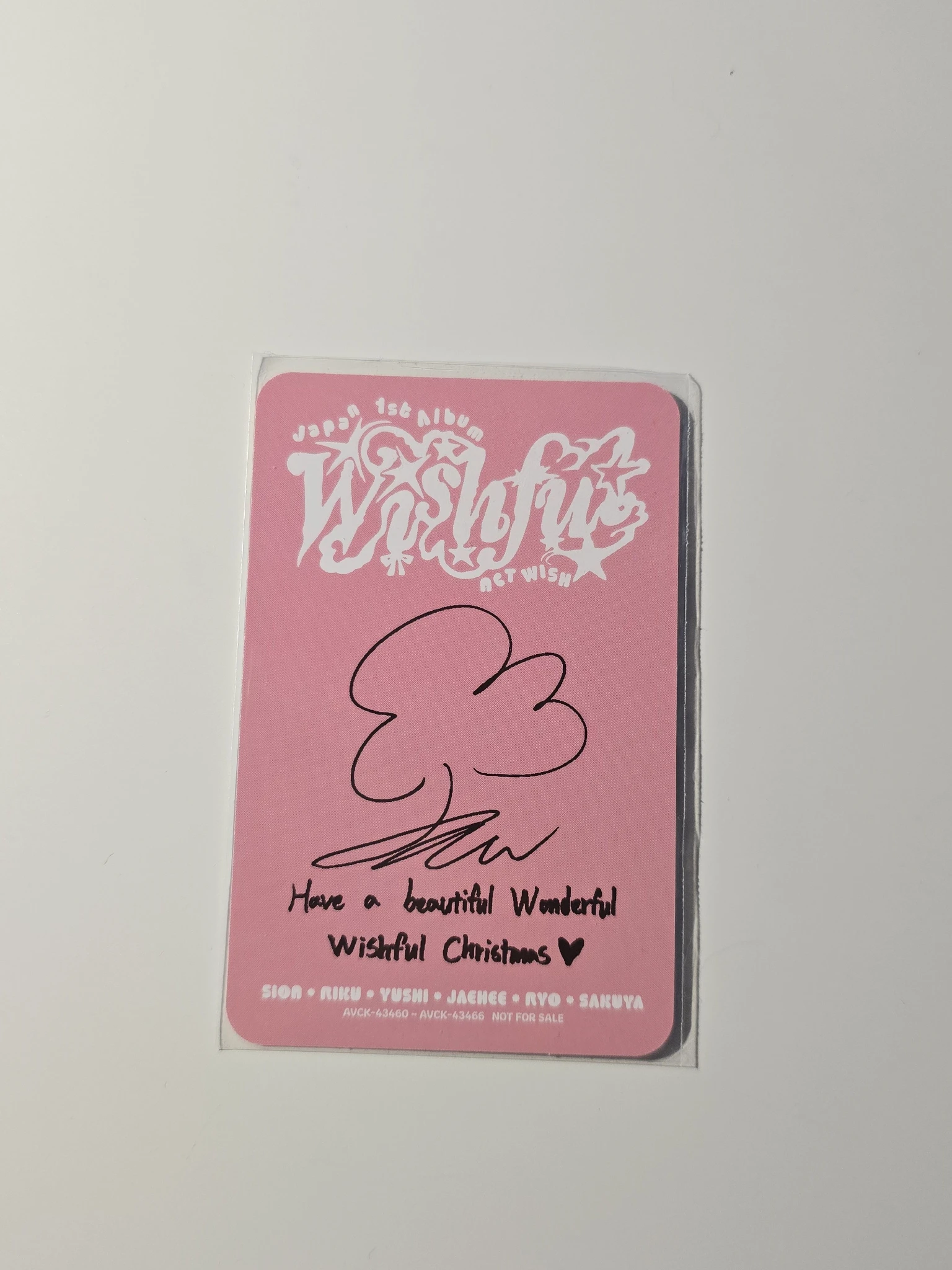 NCT WISH Jaehee NCT Wish - Sion - WISHFUL Album album photocard solo jacket version listing photo 2
