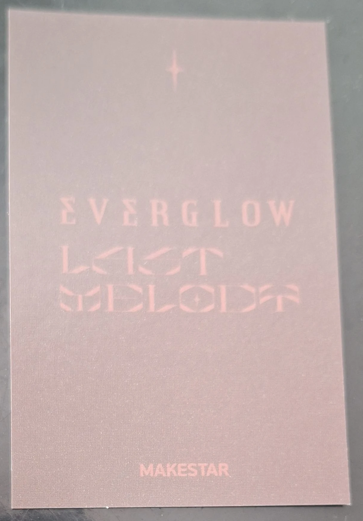 EVERGLOW Mia EVERGLOW - Mia - Last Melody Album holographic (hologram) makestar pob (pre-order benefit) round 1 listing photo 2
