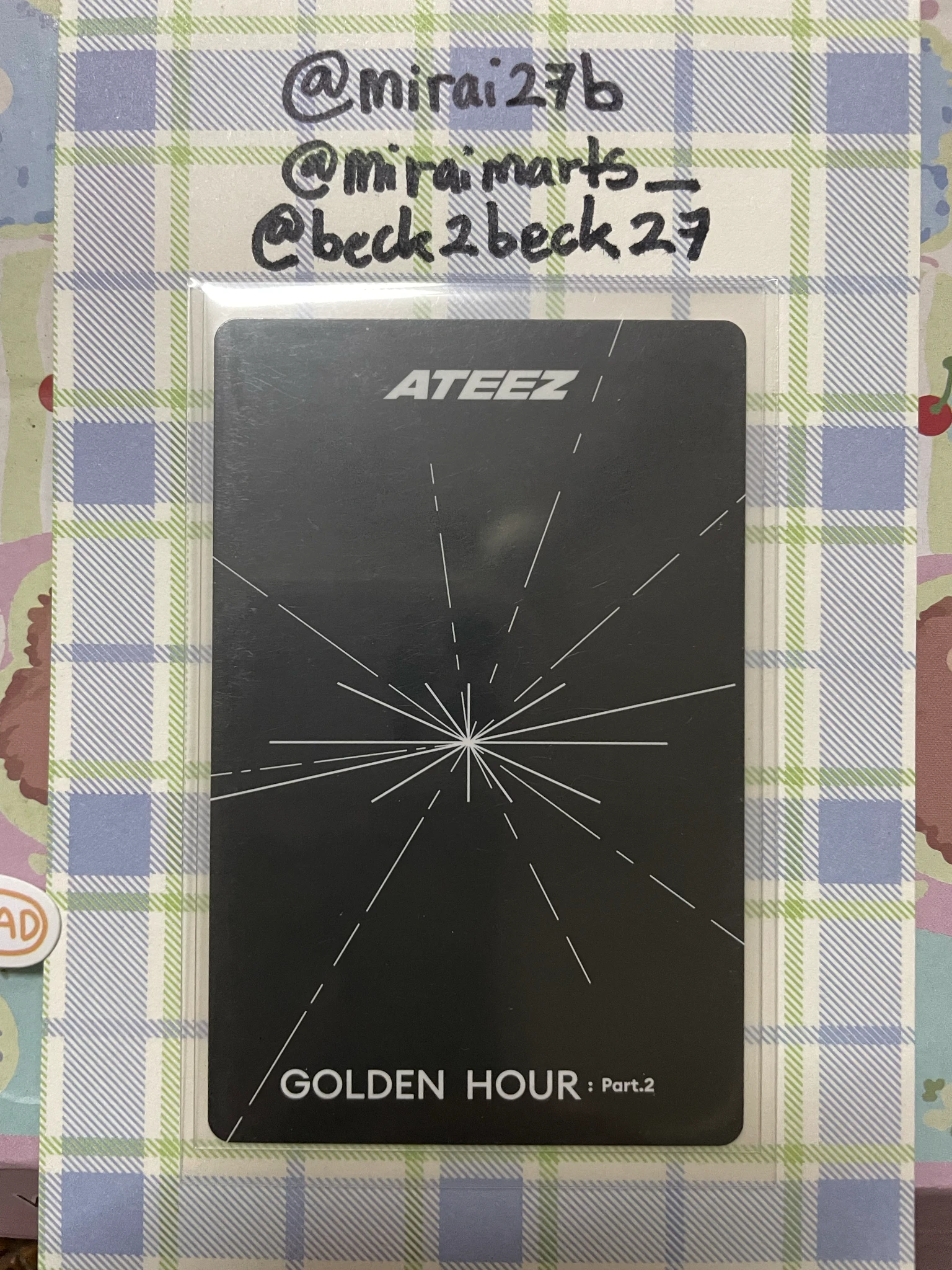 ATEEZ Yeosang ATEEZ - Yeosang - Golden Hour : Part.2 Album digipack version album photocard listing photo 2