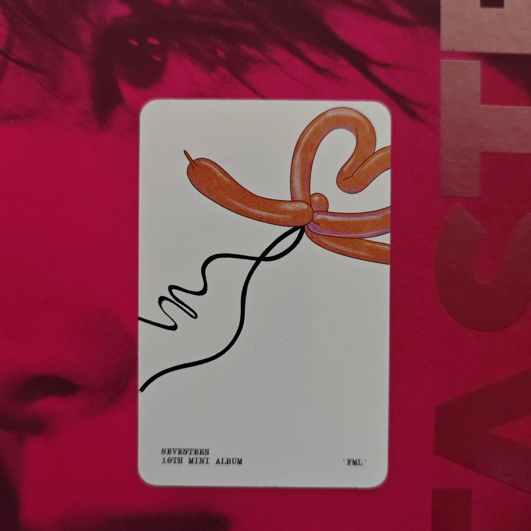 SEVENTEEN Mingyu SEVENTEEN - Mingyu - FML Album album photocard carat version listing photo 2