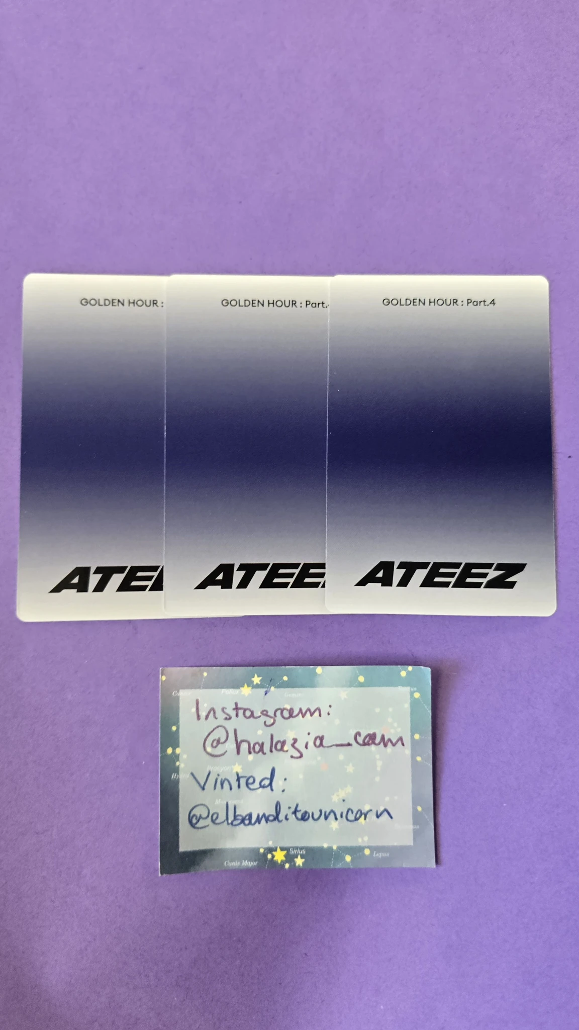 ATEEZ Hongjoong ATEEZ - Hongjoong - Golden Hour : Part.4 Album poca album A version listing photo 2