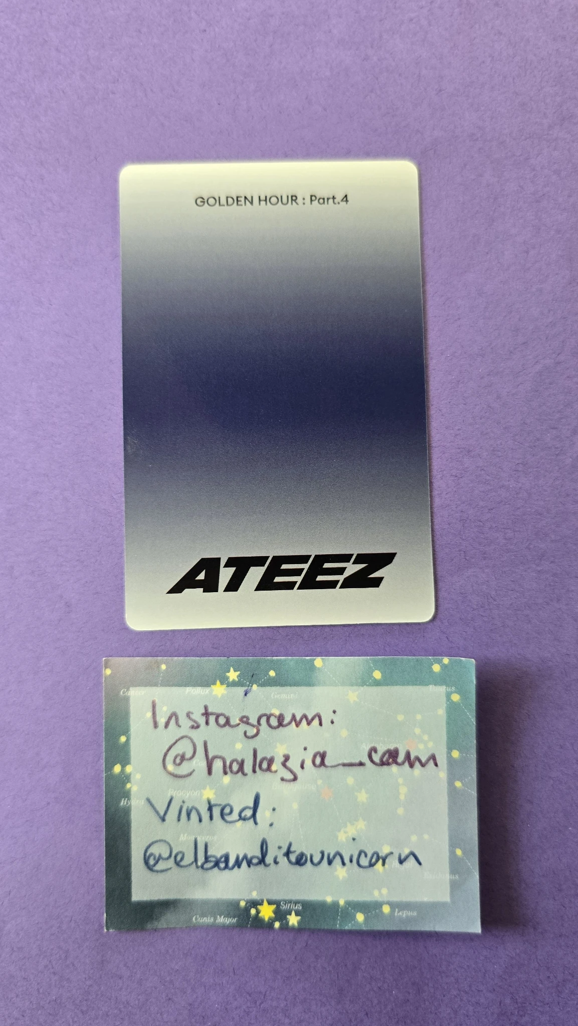 ATEEZ Seonghwa ATEEZ - Seonghwa - Golden Hour : Part.4 Album album photocard poca album listing photo 2