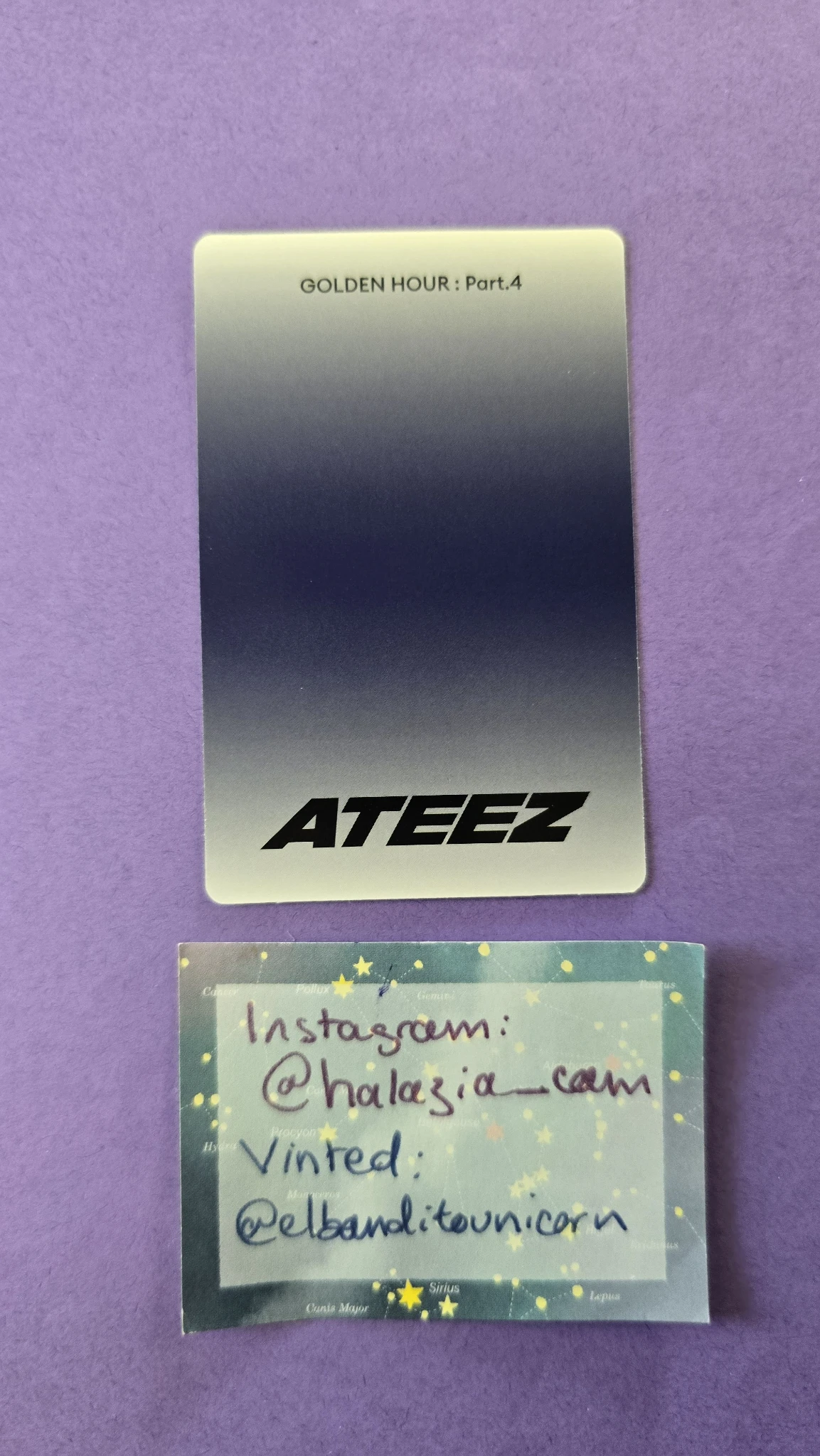 ATEEZ Seonghwa ATEEZ - Seonghwa - Golden Hour : Part.4 Album album photocard poca album listing photo 2