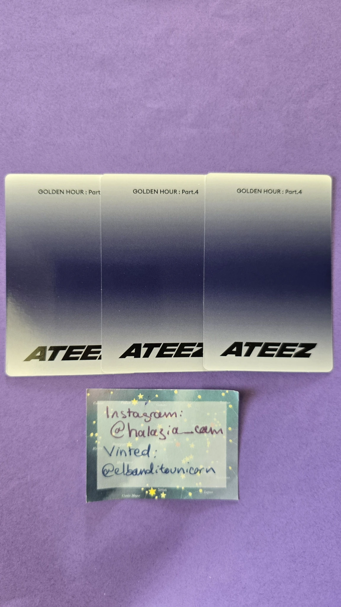 ATEEZ Seonghwa ATEEZ - Seonghwa - Golden Hour : Part.4 Album album photocard poca album listing photo 2