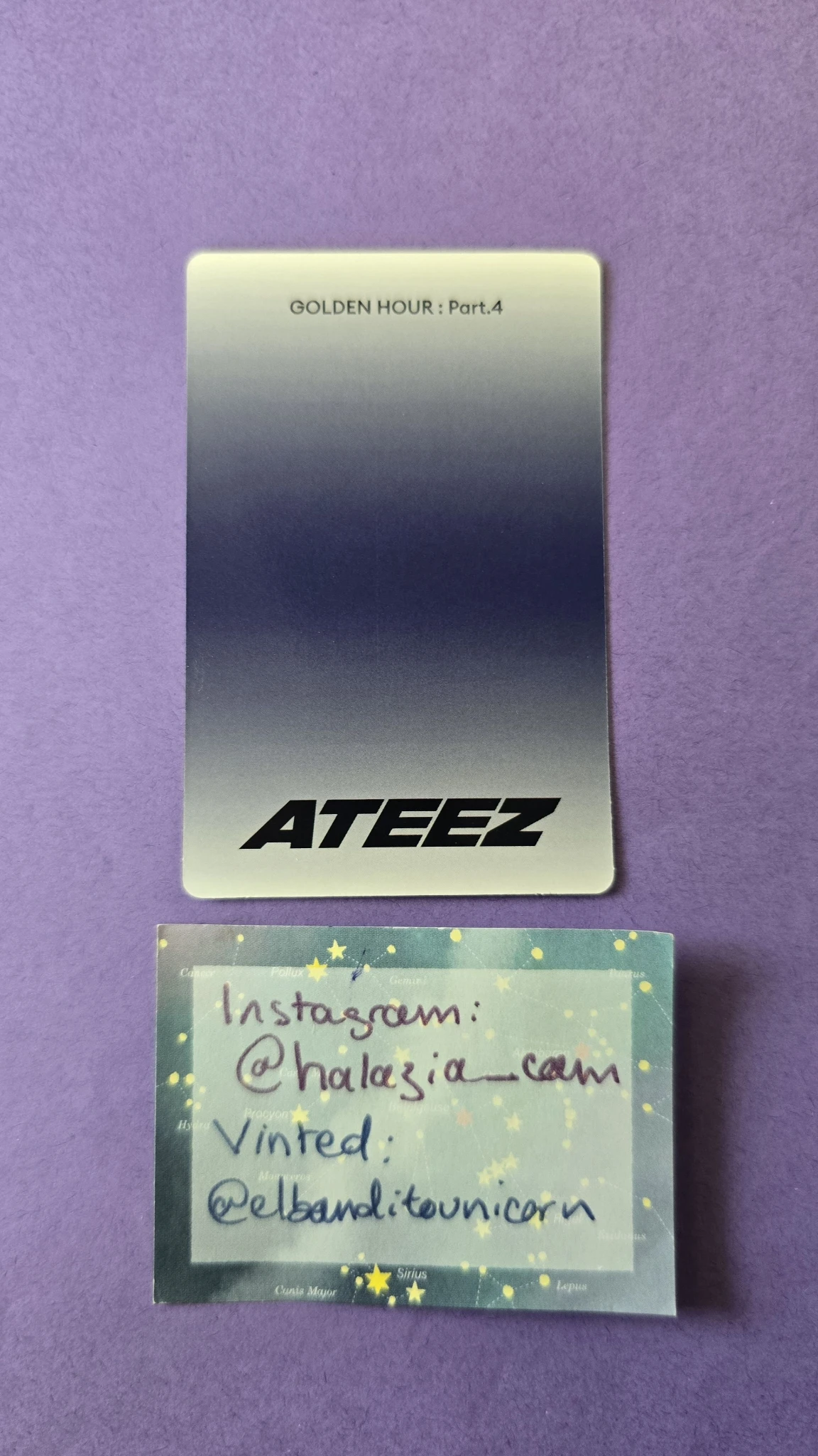 ATEEZ Yunho ATEEZ - Yunho - Golden Hour : Part.4 Album album photocard poca album listing photo 2