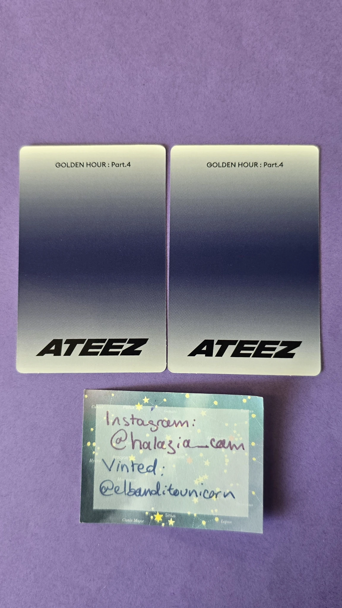 ATEEZ Yunho ATEEZ - Yunho - Golden Hour : Part.4 Album album photocard poca album listing photo 2