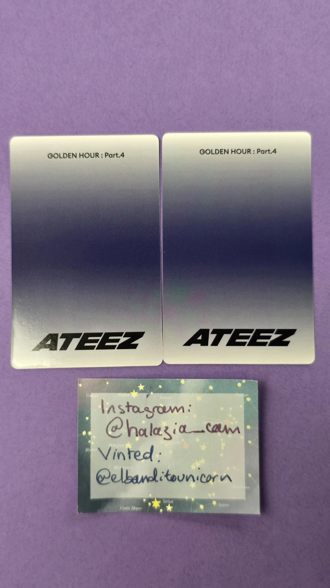 ATEEZ Yunho ATEEZ - Yunho - Golden Hour : Part.4 Album album photocard poca album listing photo 2