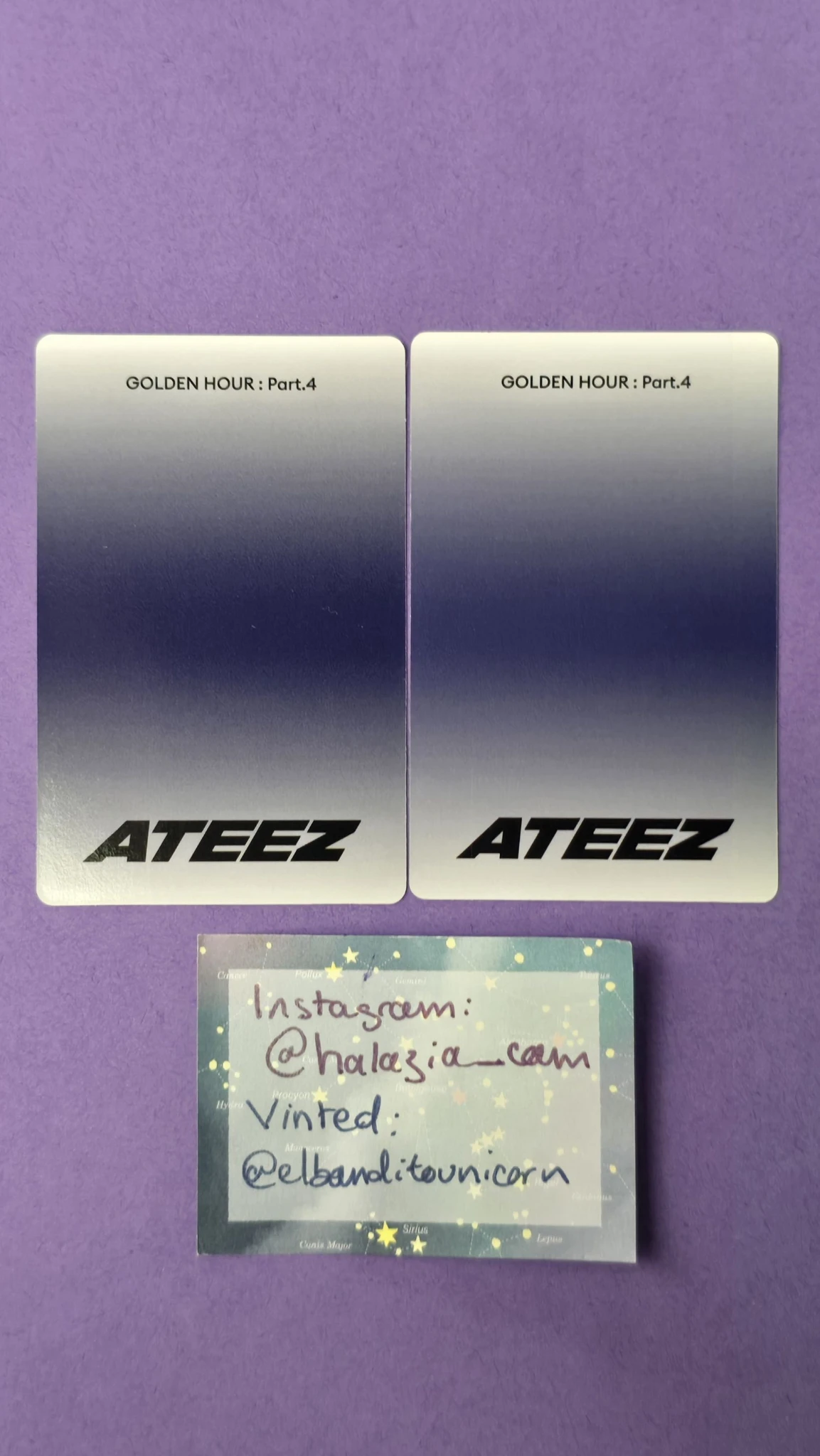 ATEEZ Yeosang ATEEZ - Yeosang - Golden Hour : Part.4 Album album photocard poca album listing photo 2
