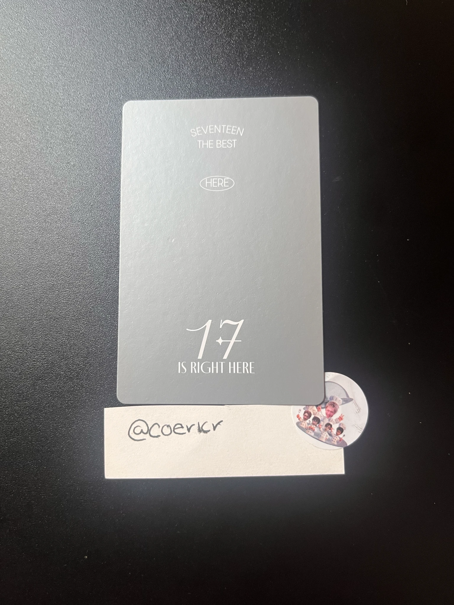 SEVENTEEN Hoshi SEVENTEEN - Hoshi - 17 IS RIGHT HERE Album here version listing photo 2