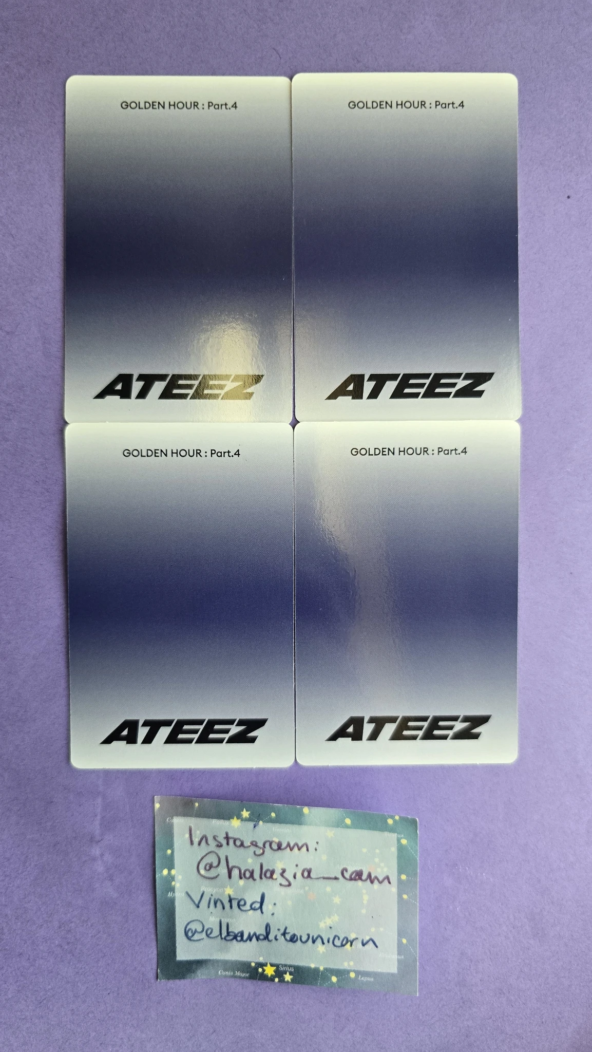 ATEEZ San ATEEZ - San - Golden Hour : Part.4 Album album photocard poca album listing photo 2