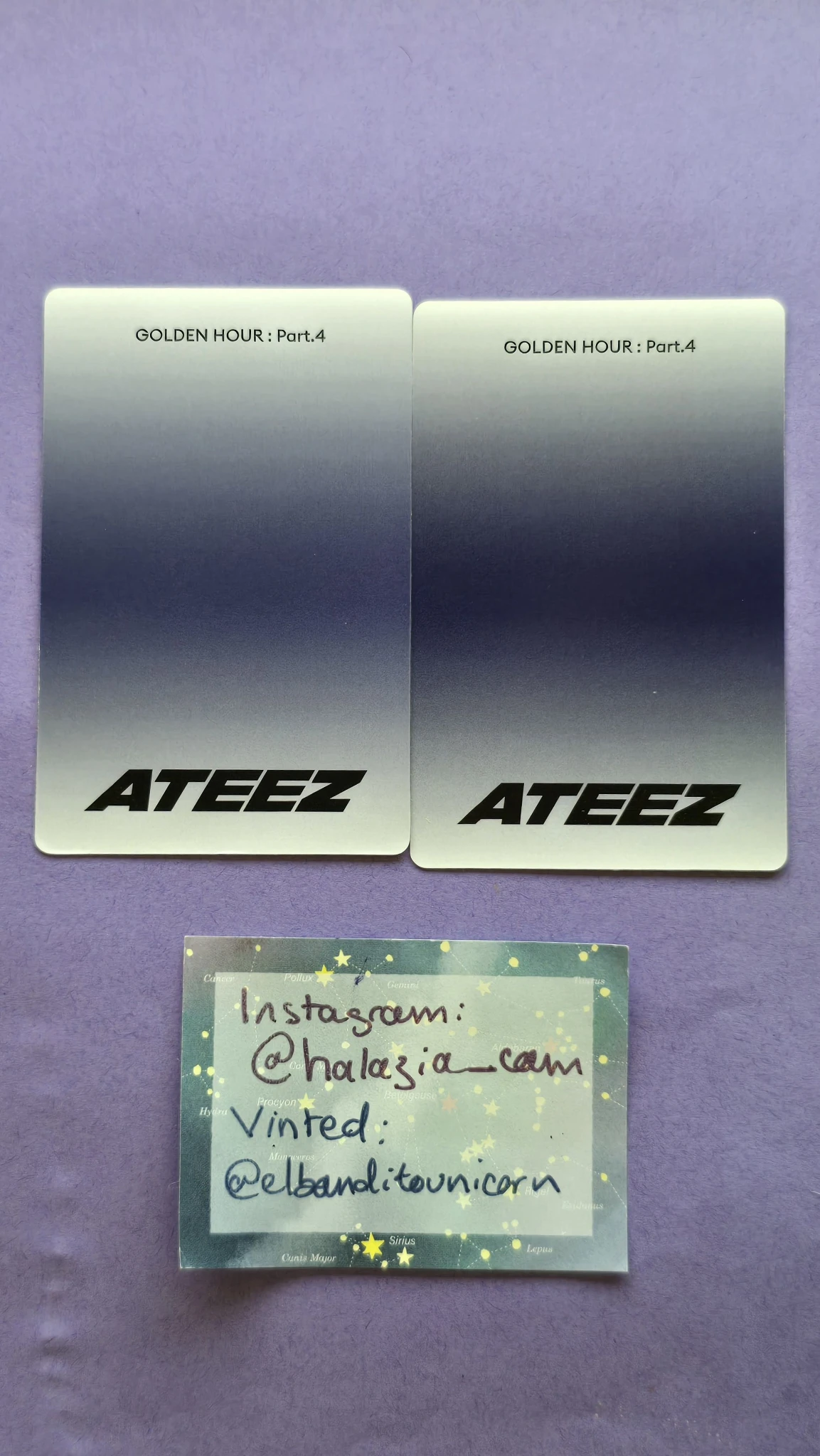 ATEEZ San ATEEZ - San - Golden Hour : Part.4 Album album photocard poca album listing photo 2