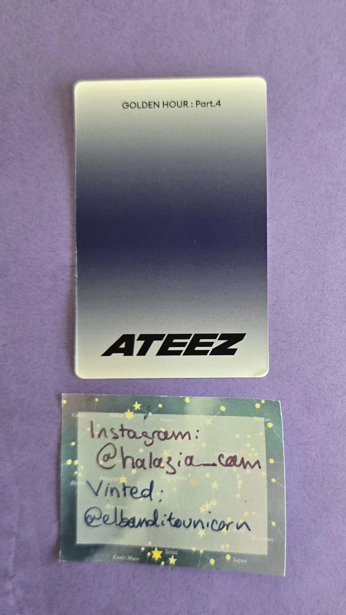 ATEEZ San ATEEZ - San - Golden Hour : Part.4 Album album photocard poca album listing photo 2