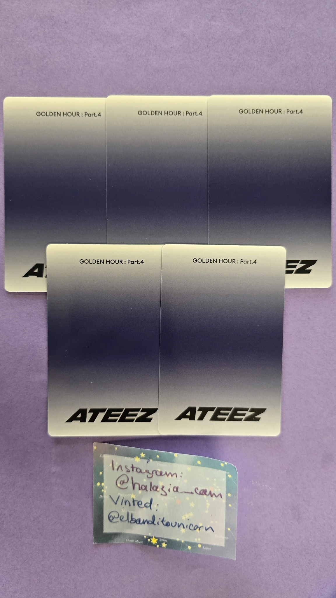 ATEEZ Mingi ATEEZ - Mingi - Golden Hour : Part.4 Album album photocard poca album listing photo 2