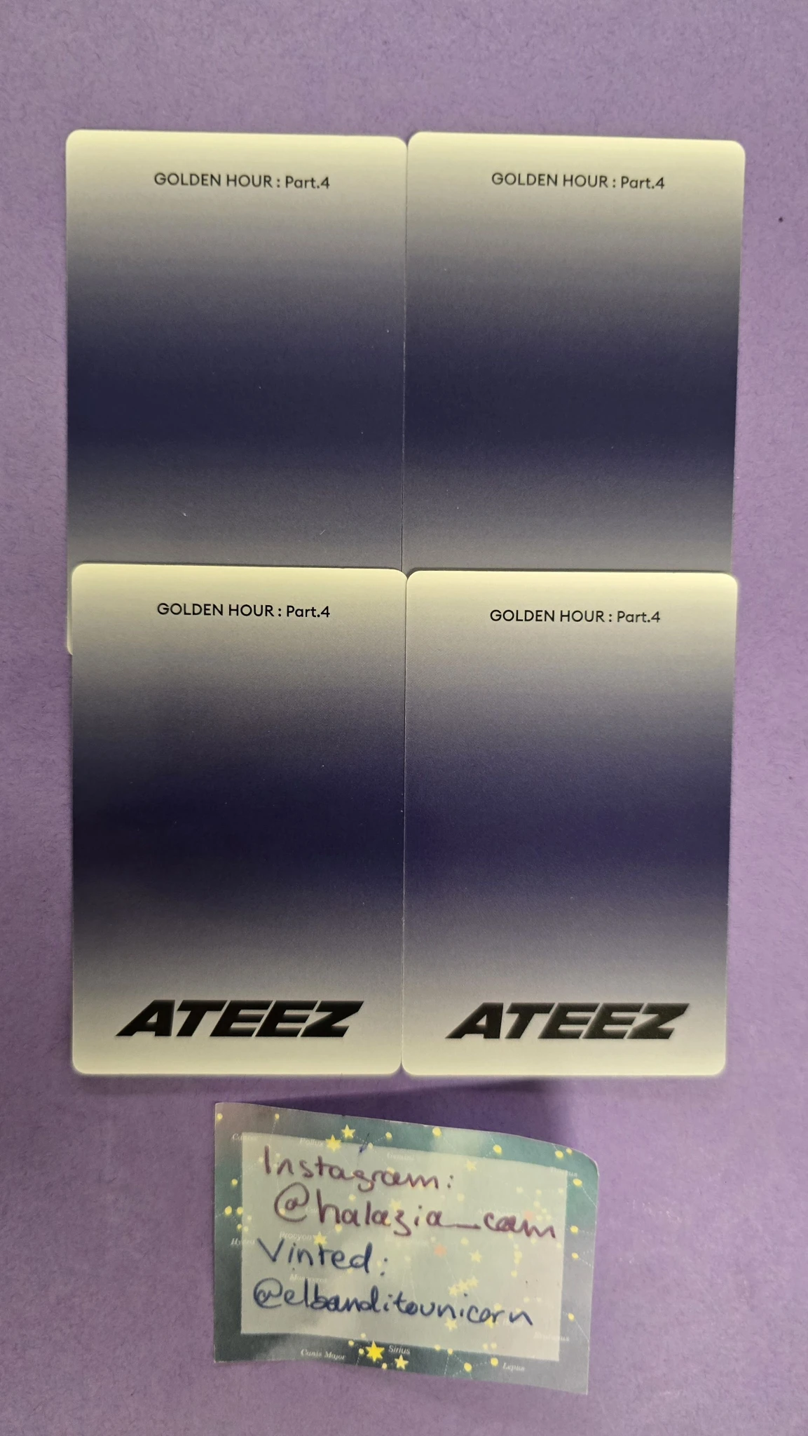 ATEEZ Mingi ATEEZ - Mingi - Golden Hour : Part.4 Album album photocard poca album listing photo 2