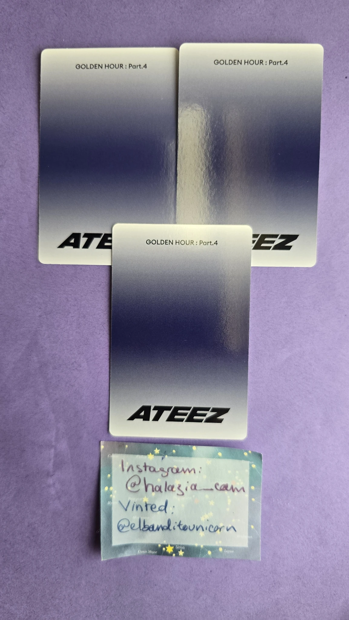 ATEEZ Jongho ATEEZ - Jongho - Golden Hour : Part.4 Album poca album A version listing photo 2