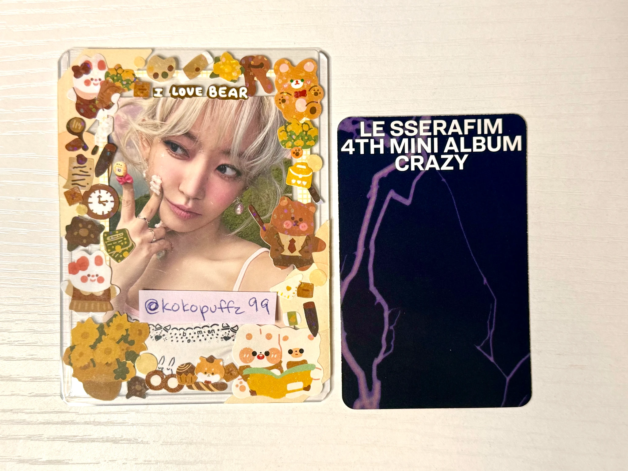 LE SSERAFIM Huh Yunjin LE SSERAFIM - Huh Yunjin - CRAZY Album target exclusive listing photo 2