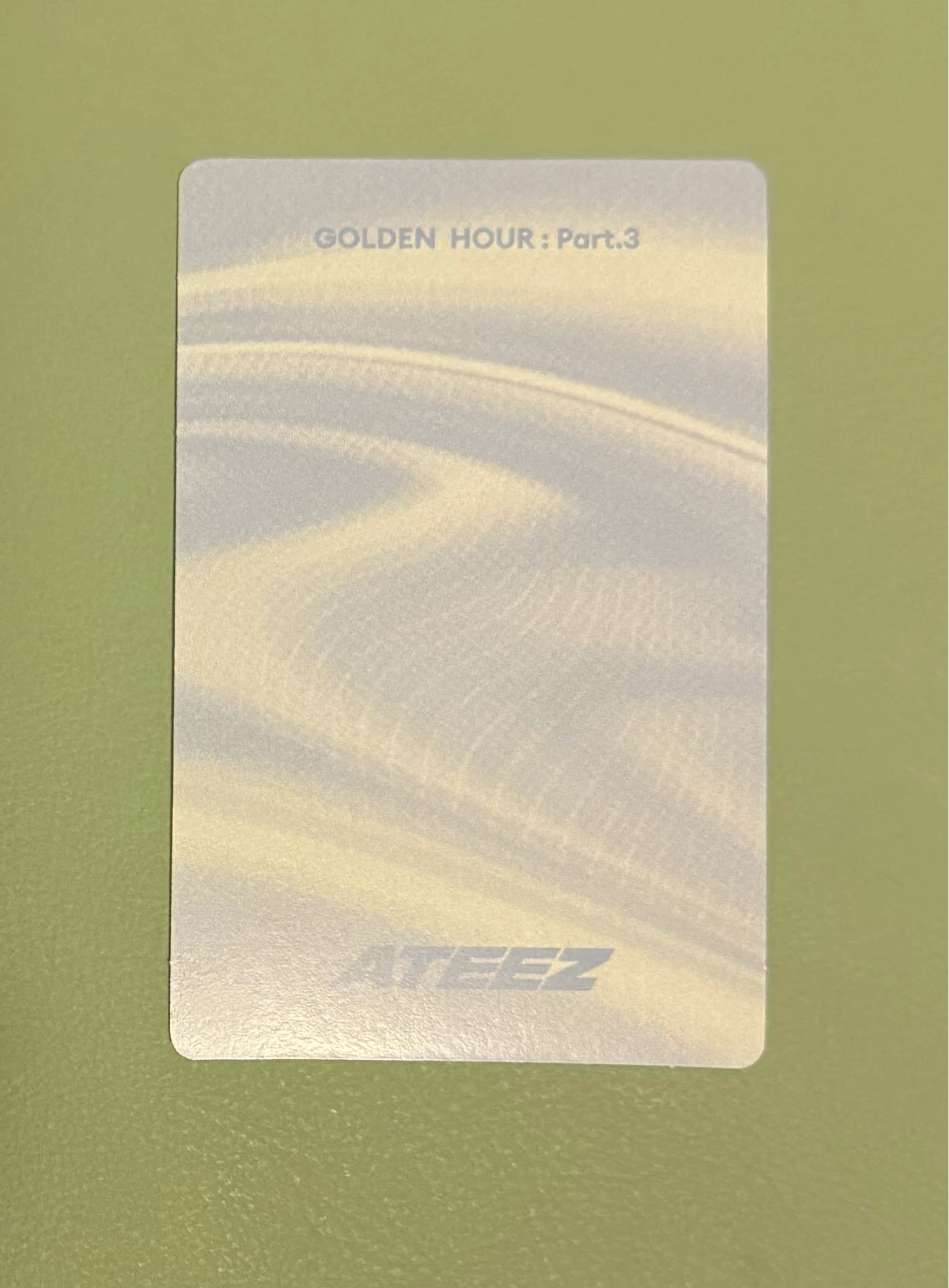 ATEEZ Yeosang ATEEZ - Yeosang - Golden Hour : Part.3 Album poca album album photocard version 1 listing photo 2