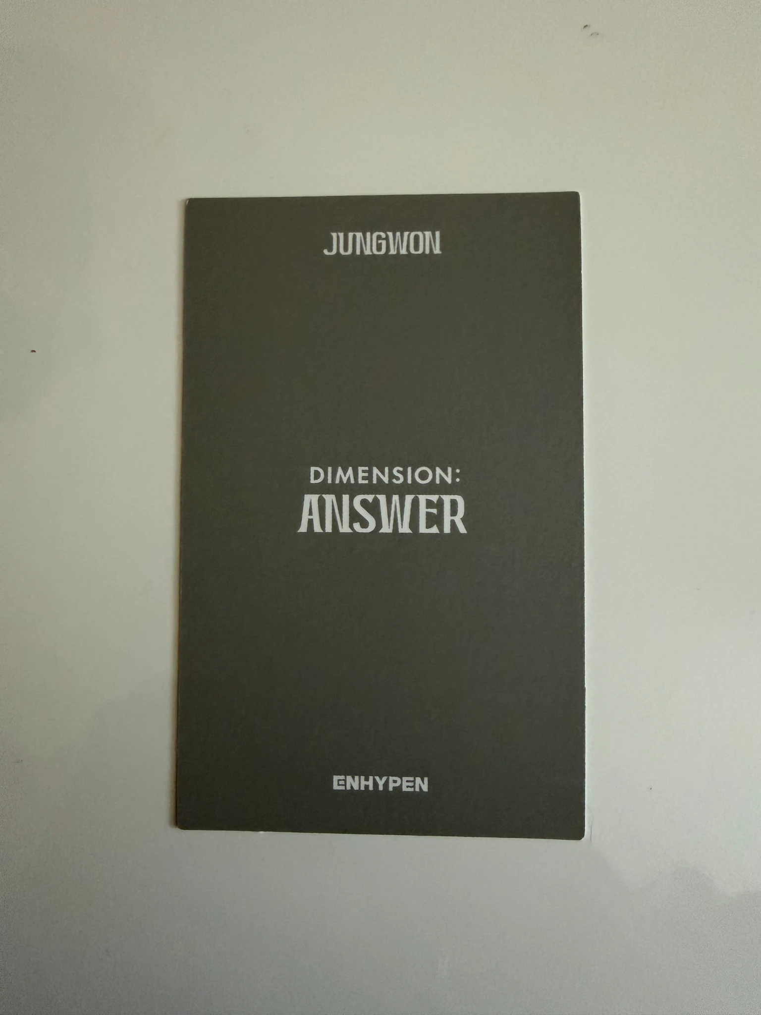 ENHYPEN Jungwon ENHYPEN - Jungwon - DIMENSION : ANSWER Album album photocard korean album polaroid no version listing photo 2