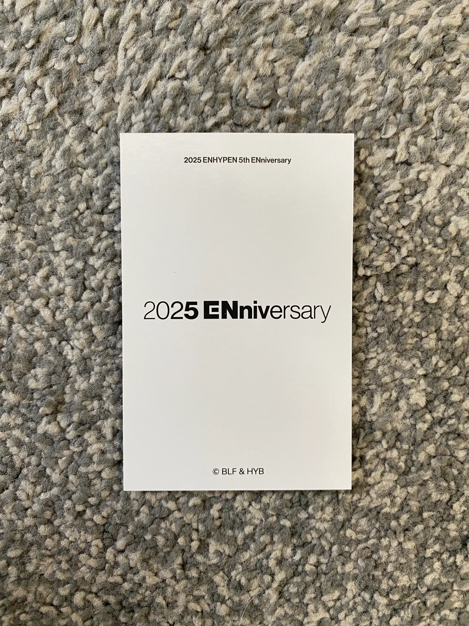 ENHYPEN Jake ENHYPEN - Jake - 5th ENniversary Event merch numbering brand collaboration purchase benefit weverse global shop (wvg) listing photo 2