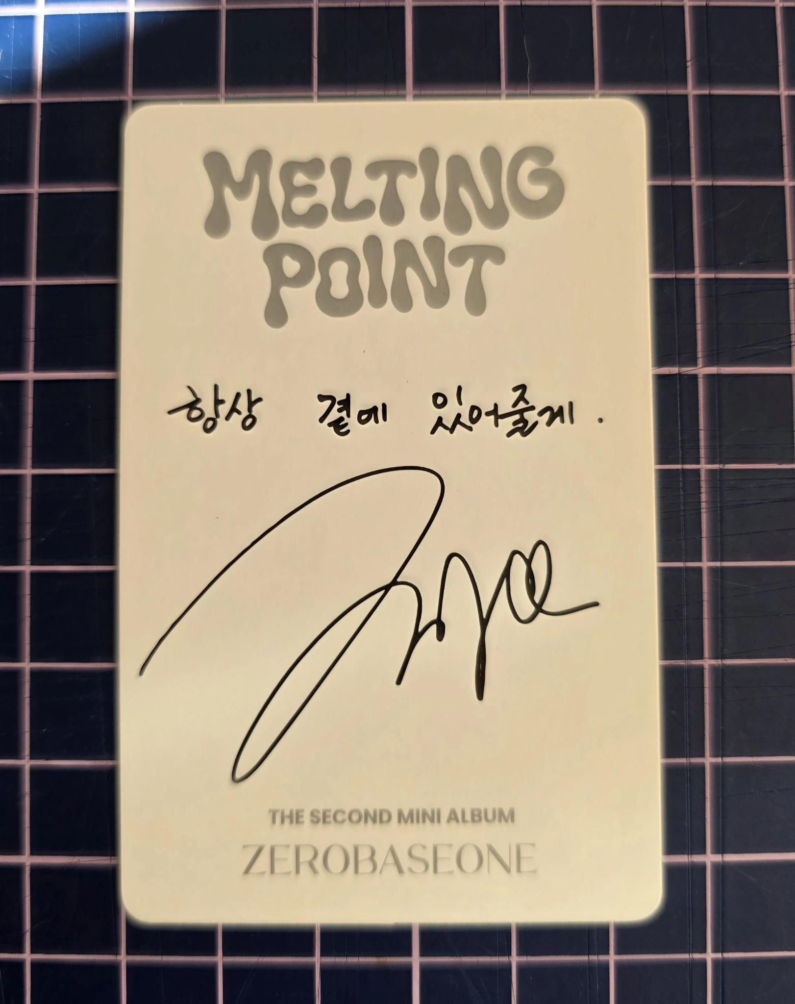 ZEROBASEONE Hao ZEROBASEONE - Hao - Melting Point Album album photocard digipack ver. listing photo 2