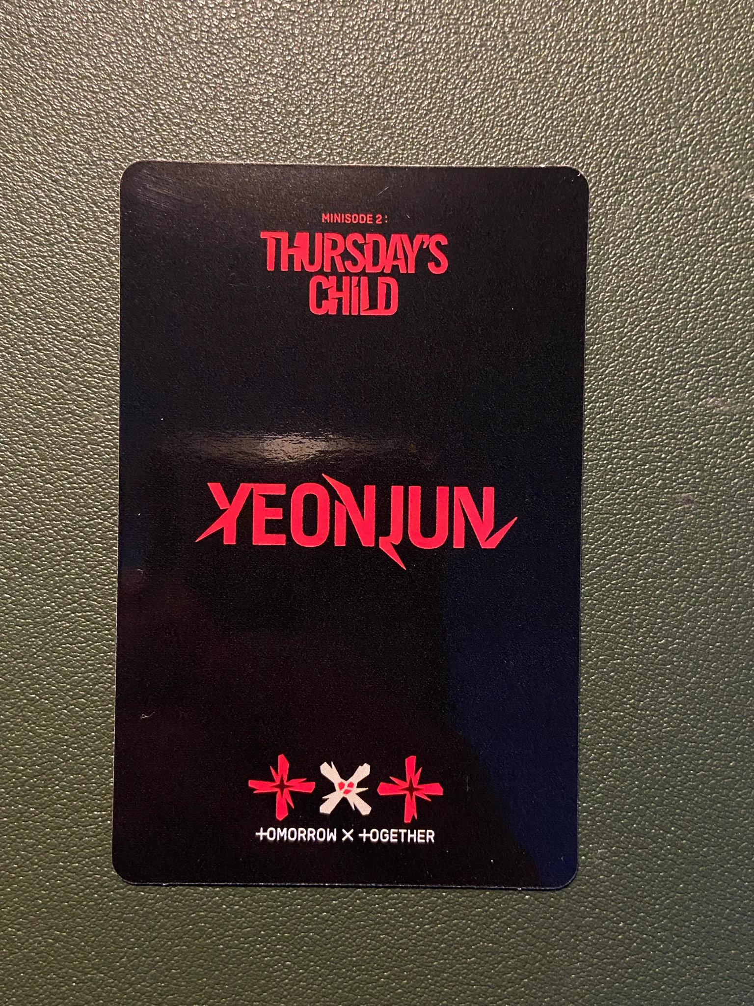 TOMORROW X TOGETHER Yeonjun TOMORROW X TOGETHER - Yeonjun - Minisode 2: Thursday's Child Album hate version album photocard listing photo 2