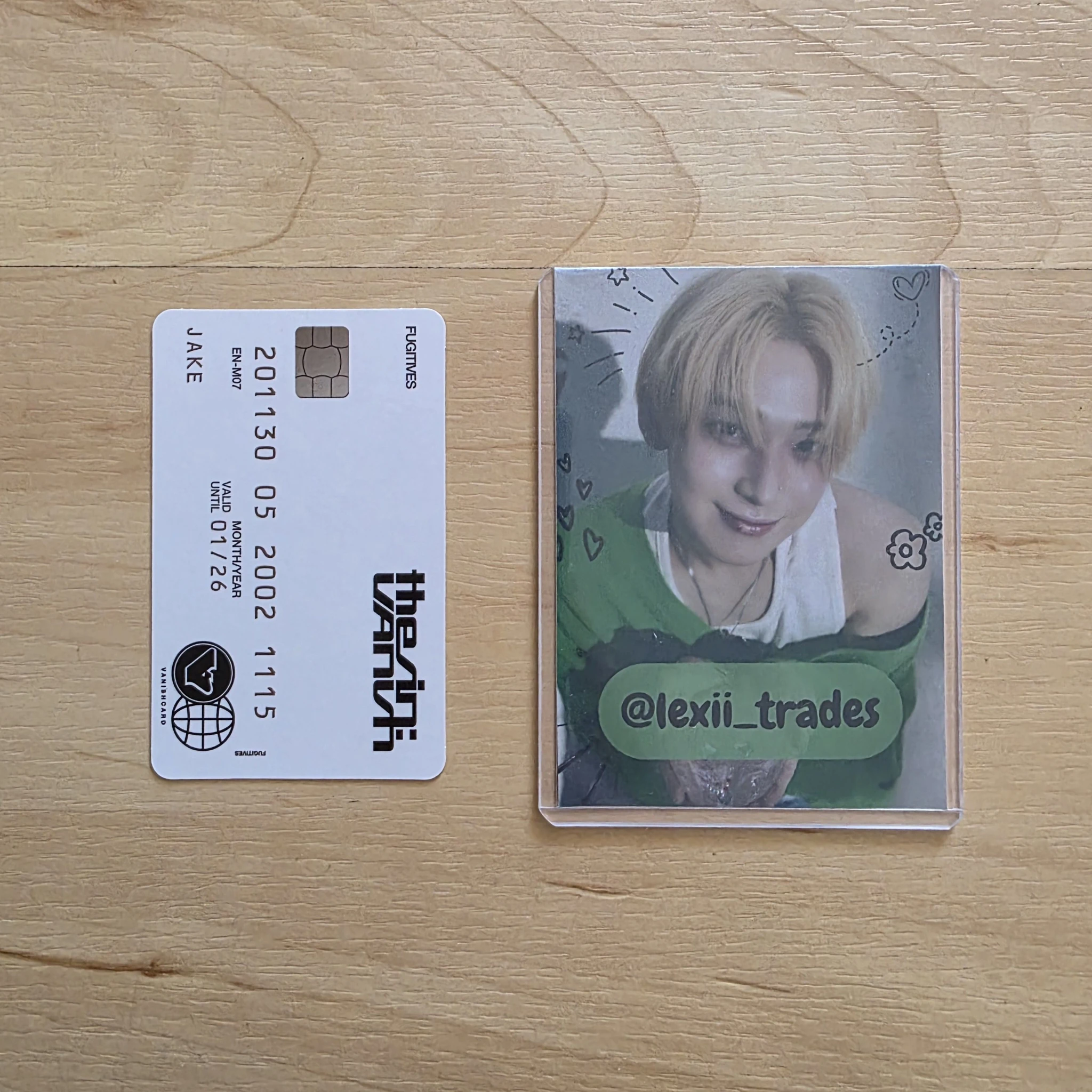 ENHYPEN Jake ENHYPEN - Jake - THE SIN: VANISH Album album photocard korean album fugitives version listing photo 2