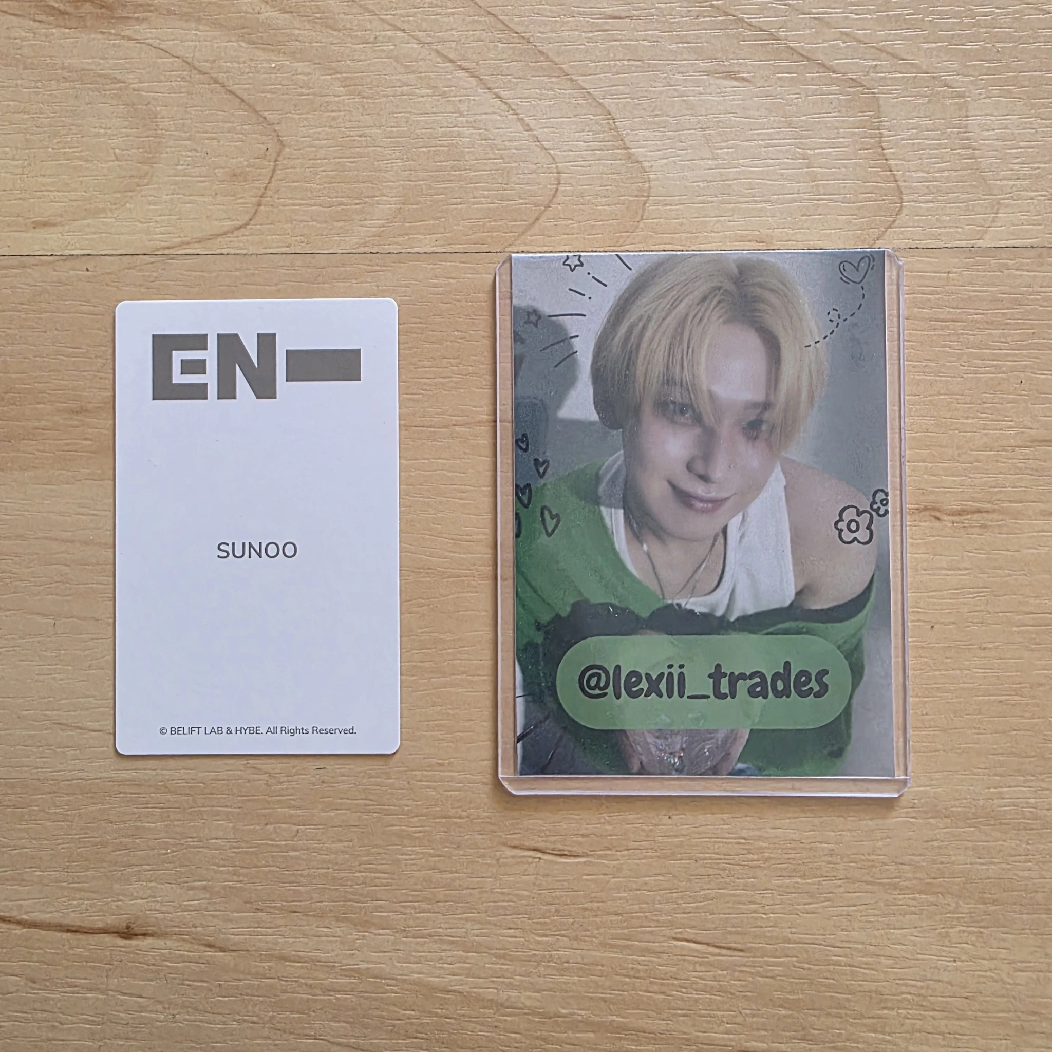 ENHYPEN Sunoo ENHYPEN - Sunoo - Official Light Stick Ver. 2 Other lightstick photocard set listing photo 2