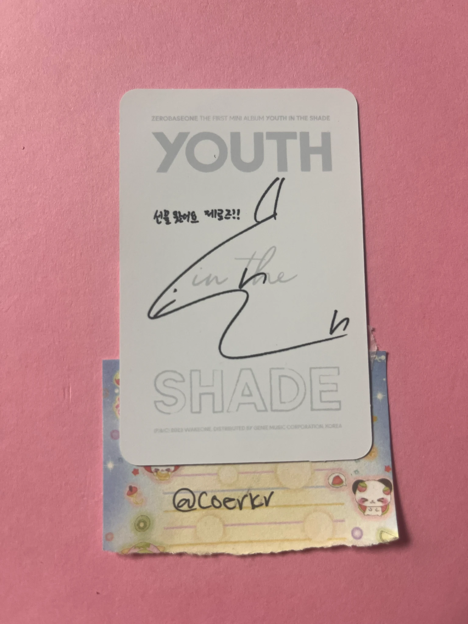 ZEROBASEONE Taerae ZEROBASEONE - Taerae - Youth in the Shade Album shade version B version album photocard listing photo 2