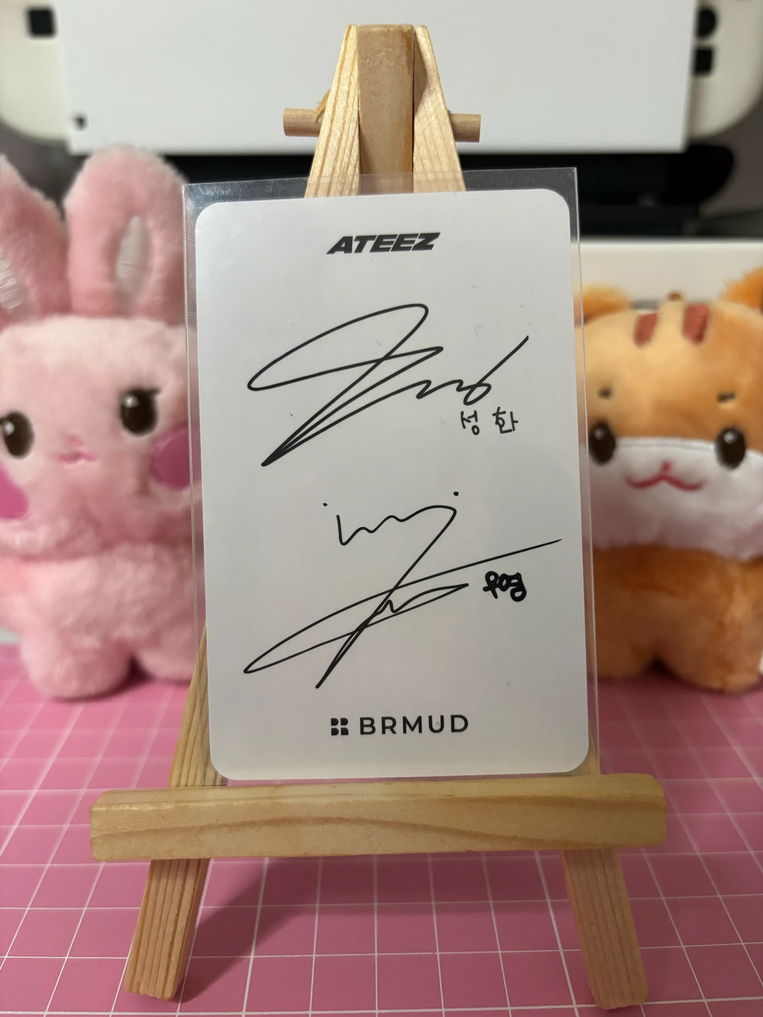 ATEEZ ATEEZ - Wooyoung & Seonghwa - BRMUD=ATEEZ  Other merch photocard brand collaboration listing photo 2