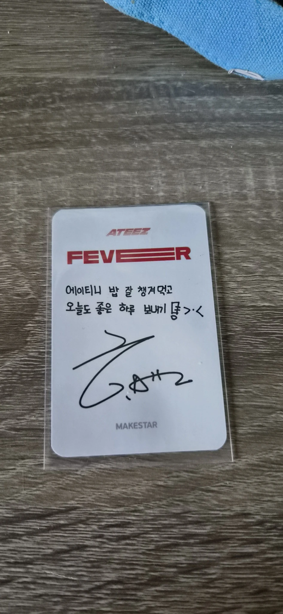 ATEEZ Hongjoong ATEEZ - Hongjoong - ZERO : FEVER Part.2 Album makestar round 2 video call/fancall listing photo 2