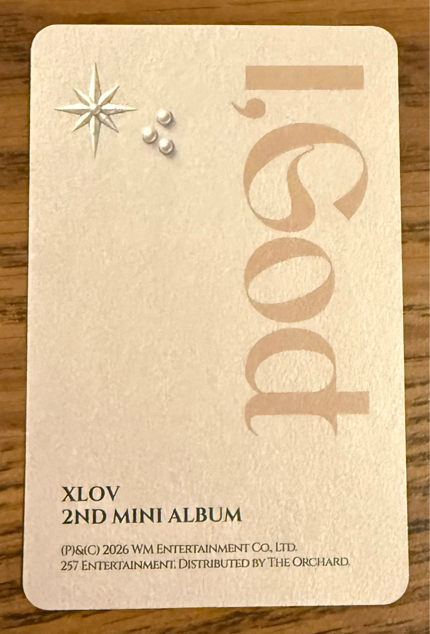 XLOV Hyun XLOV - Hyun - I, God Album album photocard listing photo 2